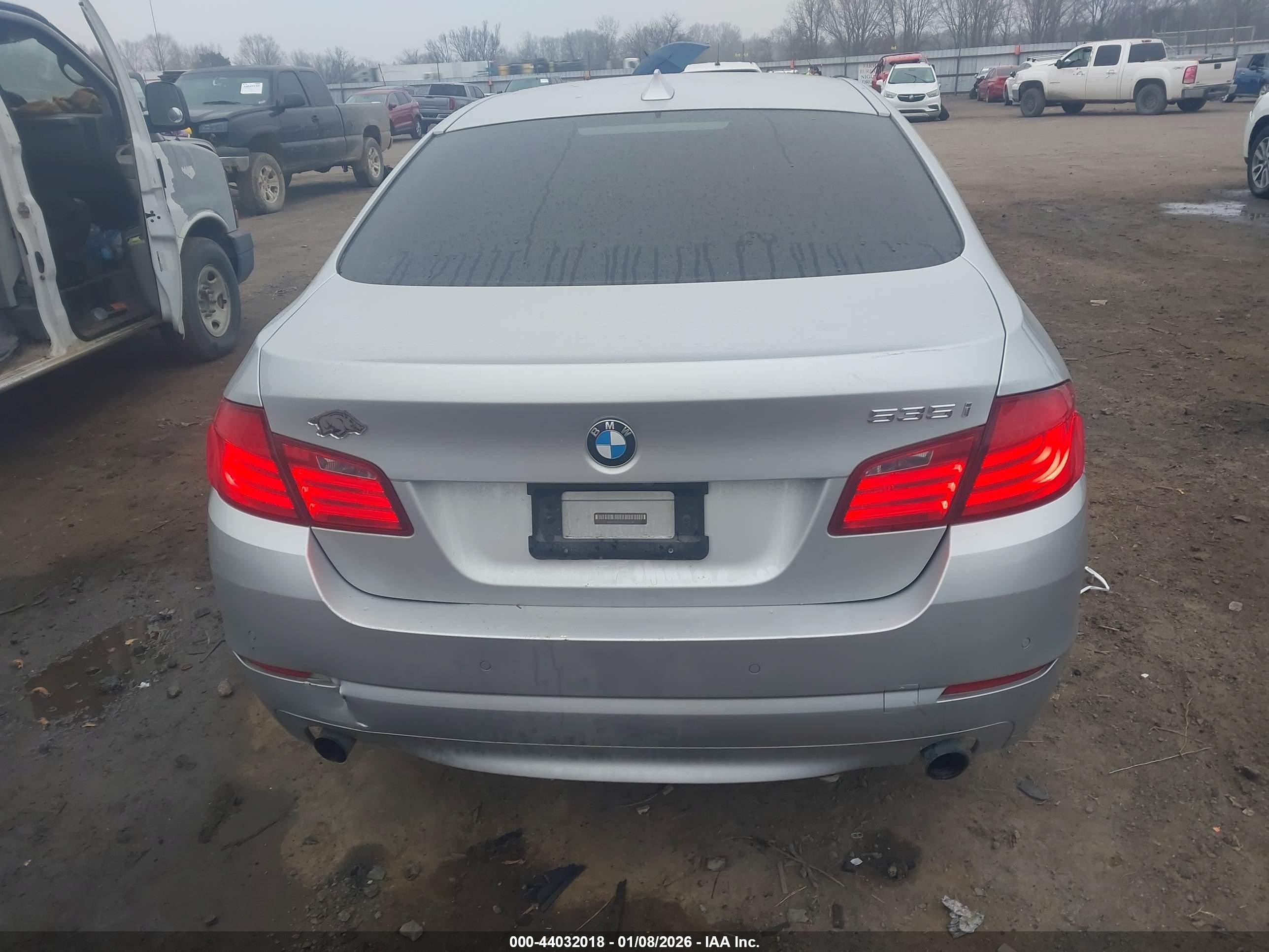 2011 Bmw 535i   Silver vin: WBAFR7C52BC607127