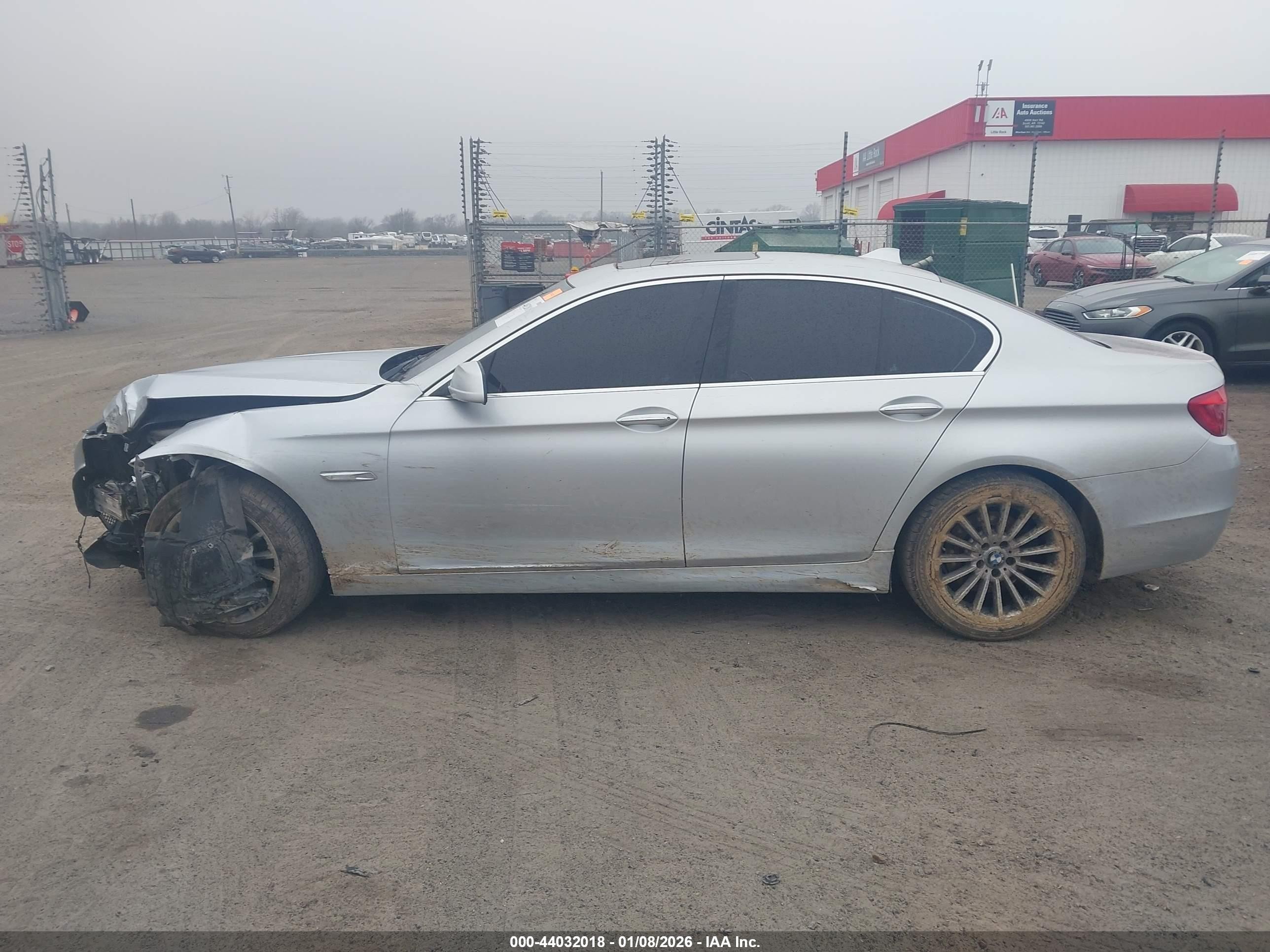 2011 Bmw 535i   Silver vin: WBAFR7C52BC607127