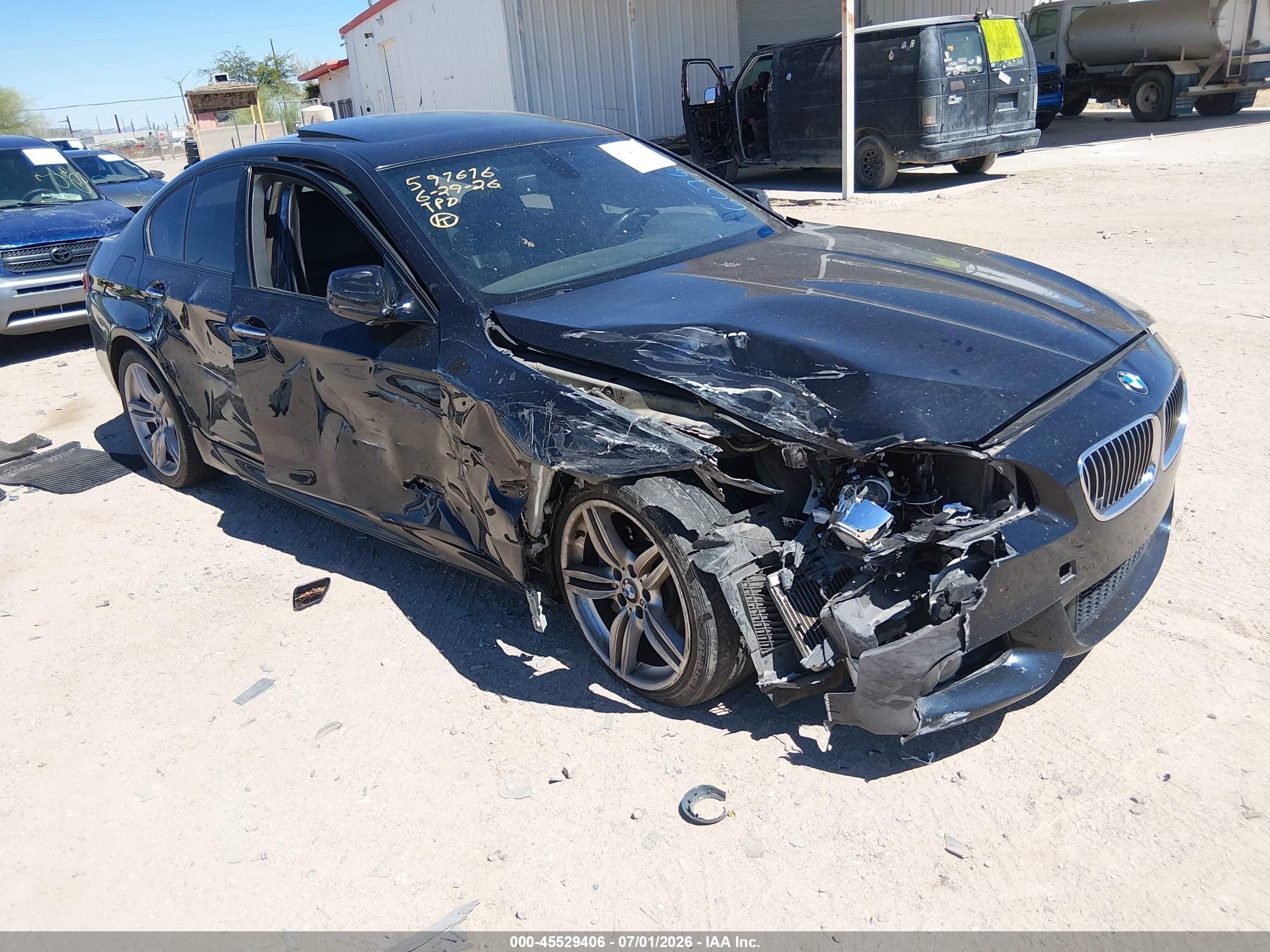 2011 Bmw 535i   Black vin: WBAFR7C52BC607693
