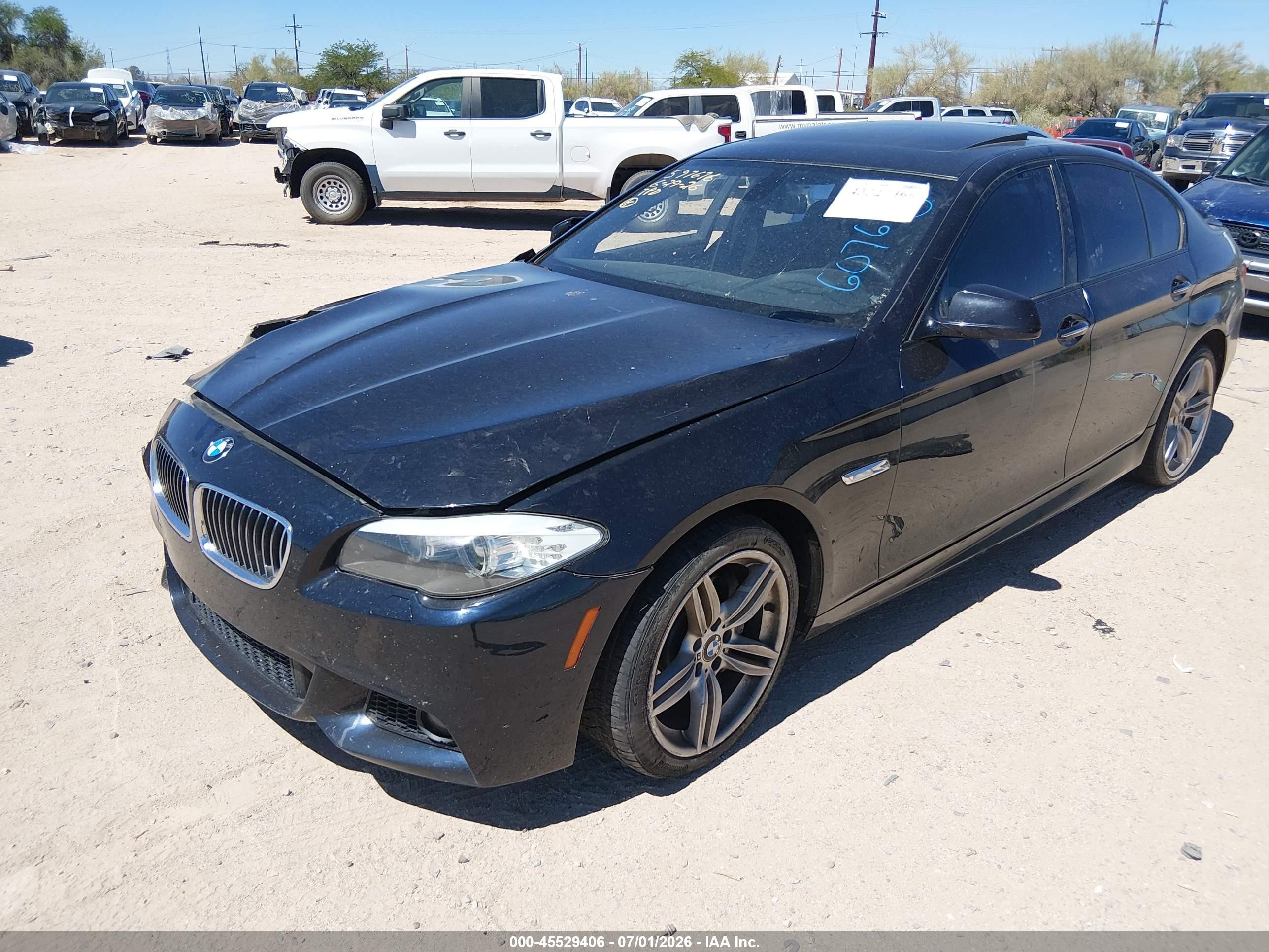 2011 Bmw 535i   Black vin: WBAFR7C52BC607693