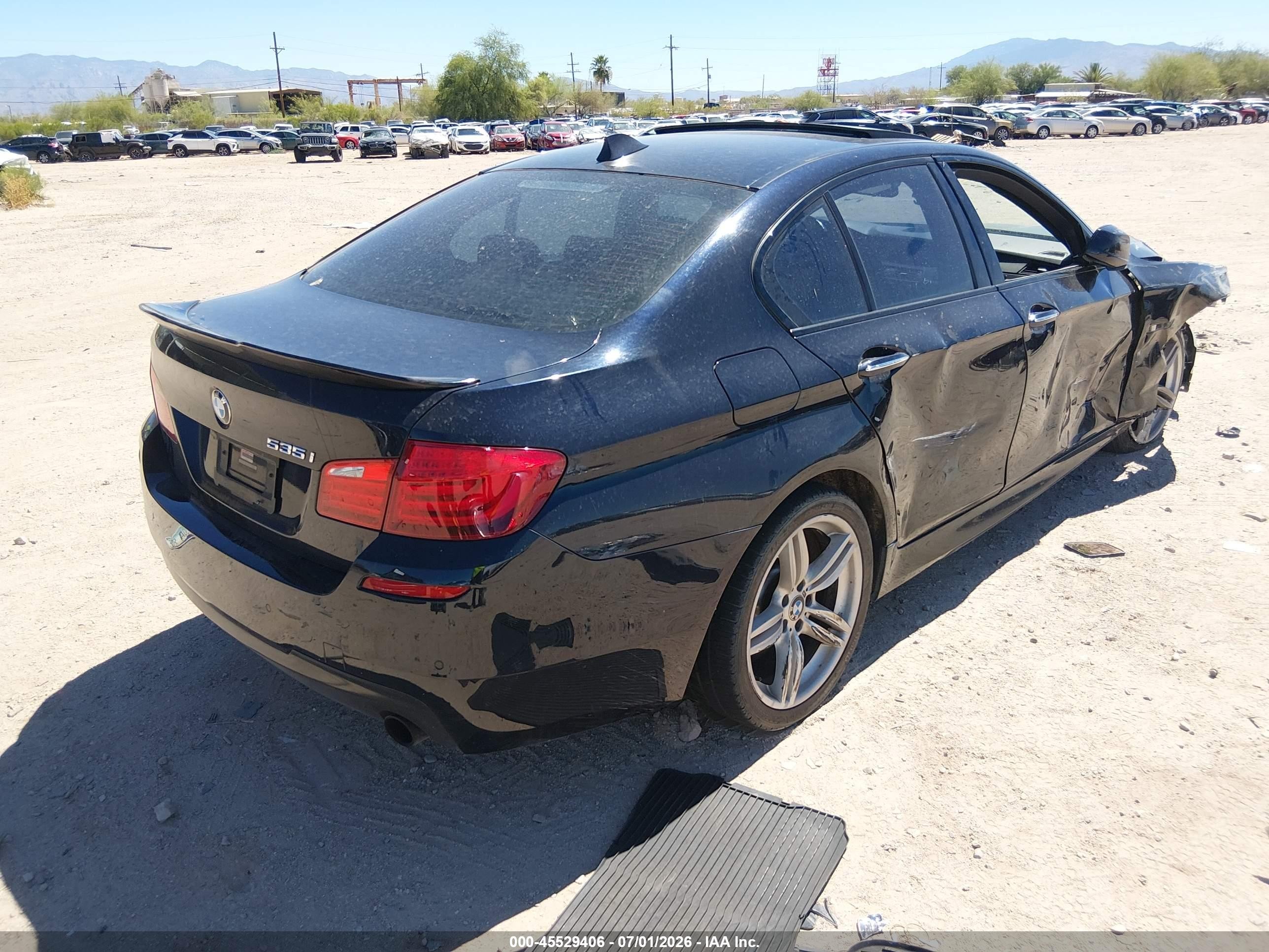 2011 Bmw 535i   Black vin: WBAFR7C52BC607693