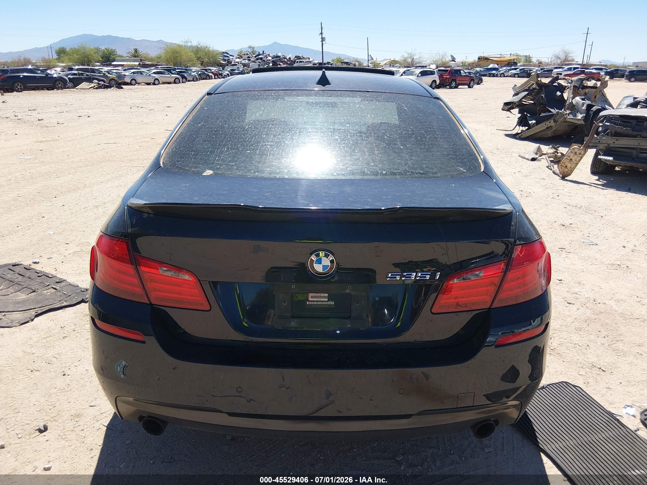 2011 Bmw 535i   Black vin: WBAFR7C52BC607693