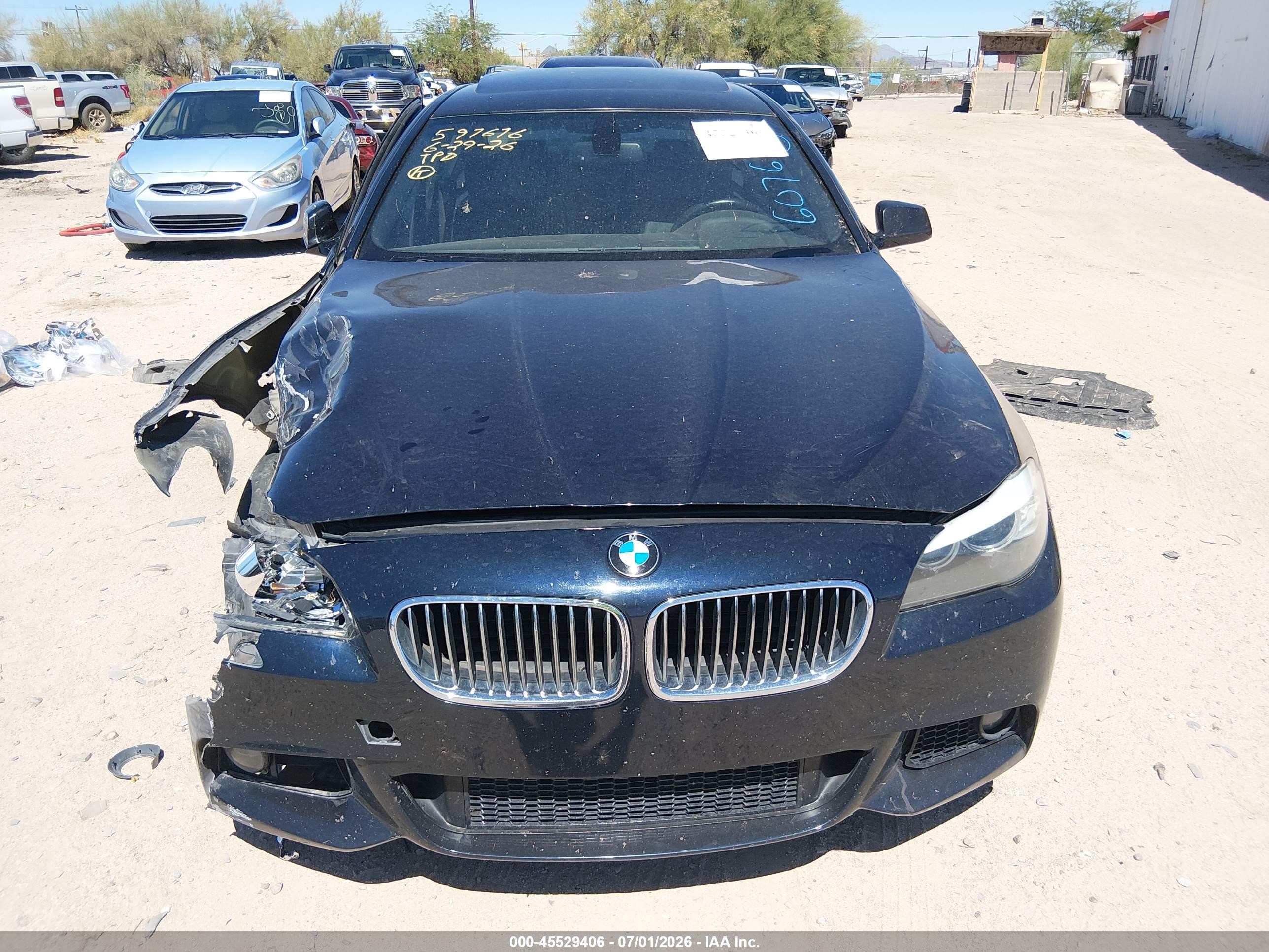 2011 Bmw 535i   Black vin: WBAFR7C52BC607693