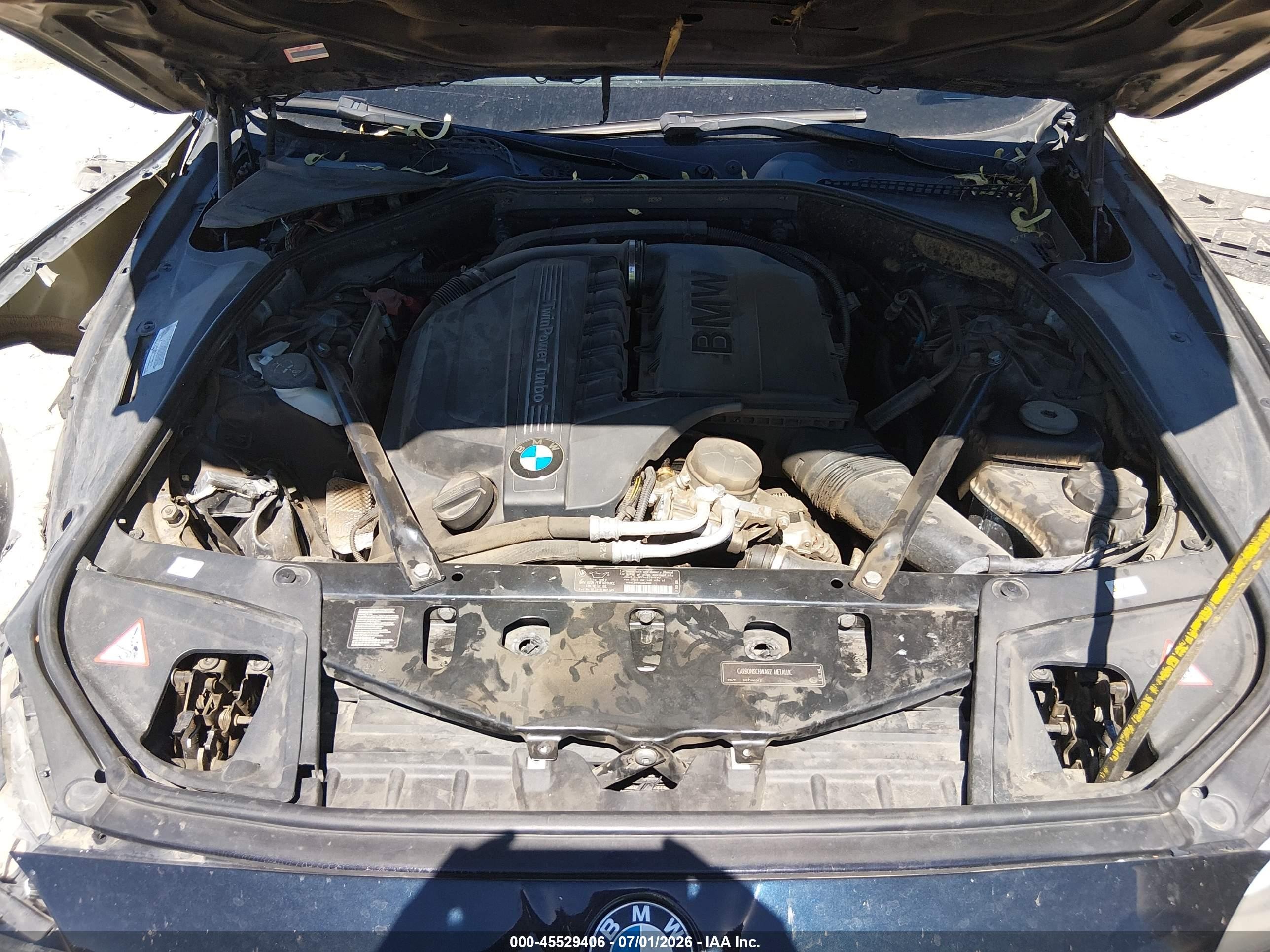 2011 Bmw 535i   Black vin: WBAFR7C52BC607693