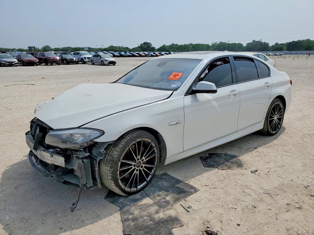 2011 Bmw 535 I White vin: WBAFR7C52BC803570