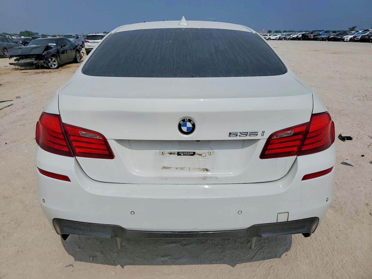 2011 Bmw 535 I White vin: WBAFR7C52BC803570