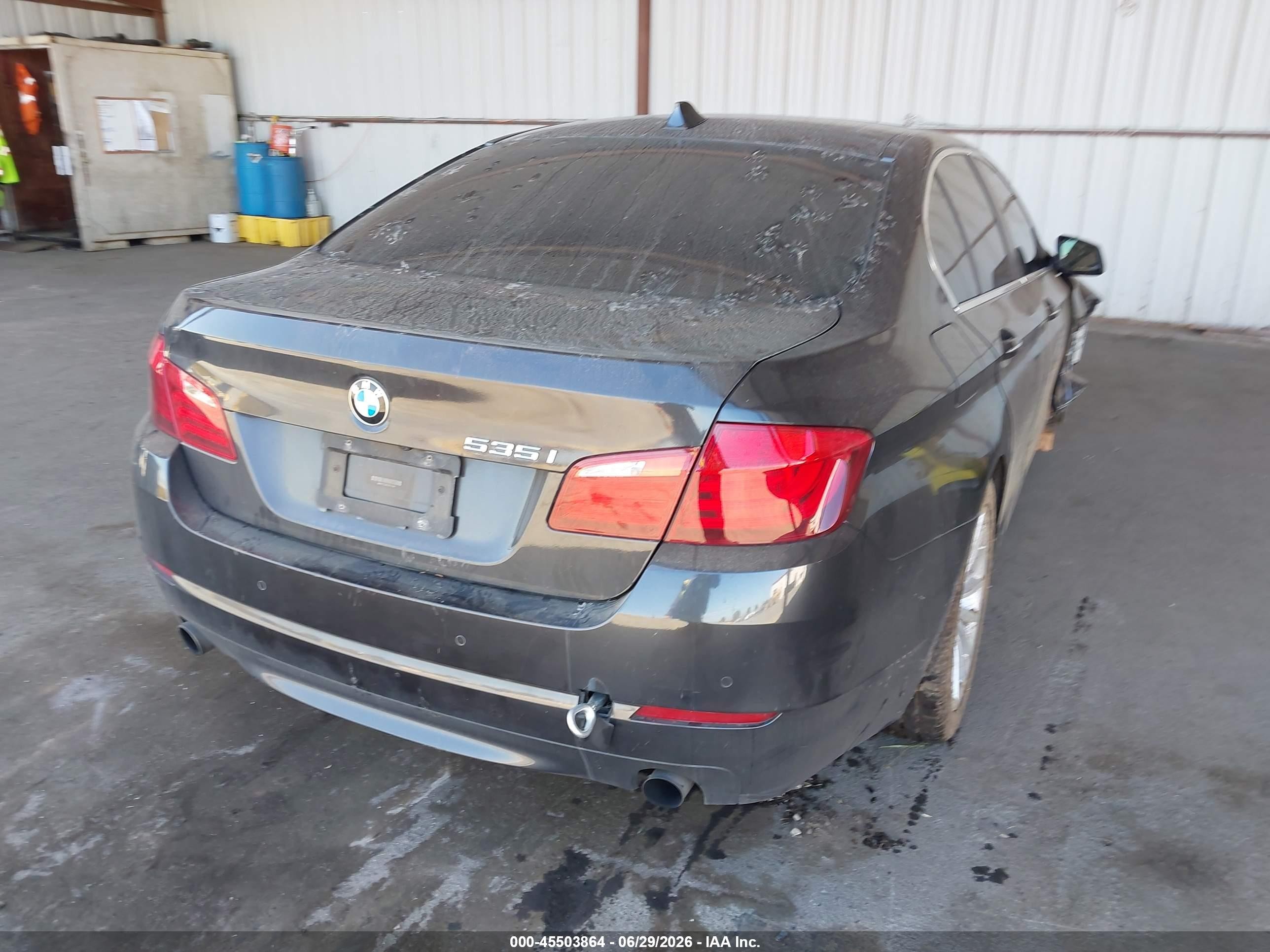 2012 Bmw 535i   Gray vin: WBAFR7C52CC810195
