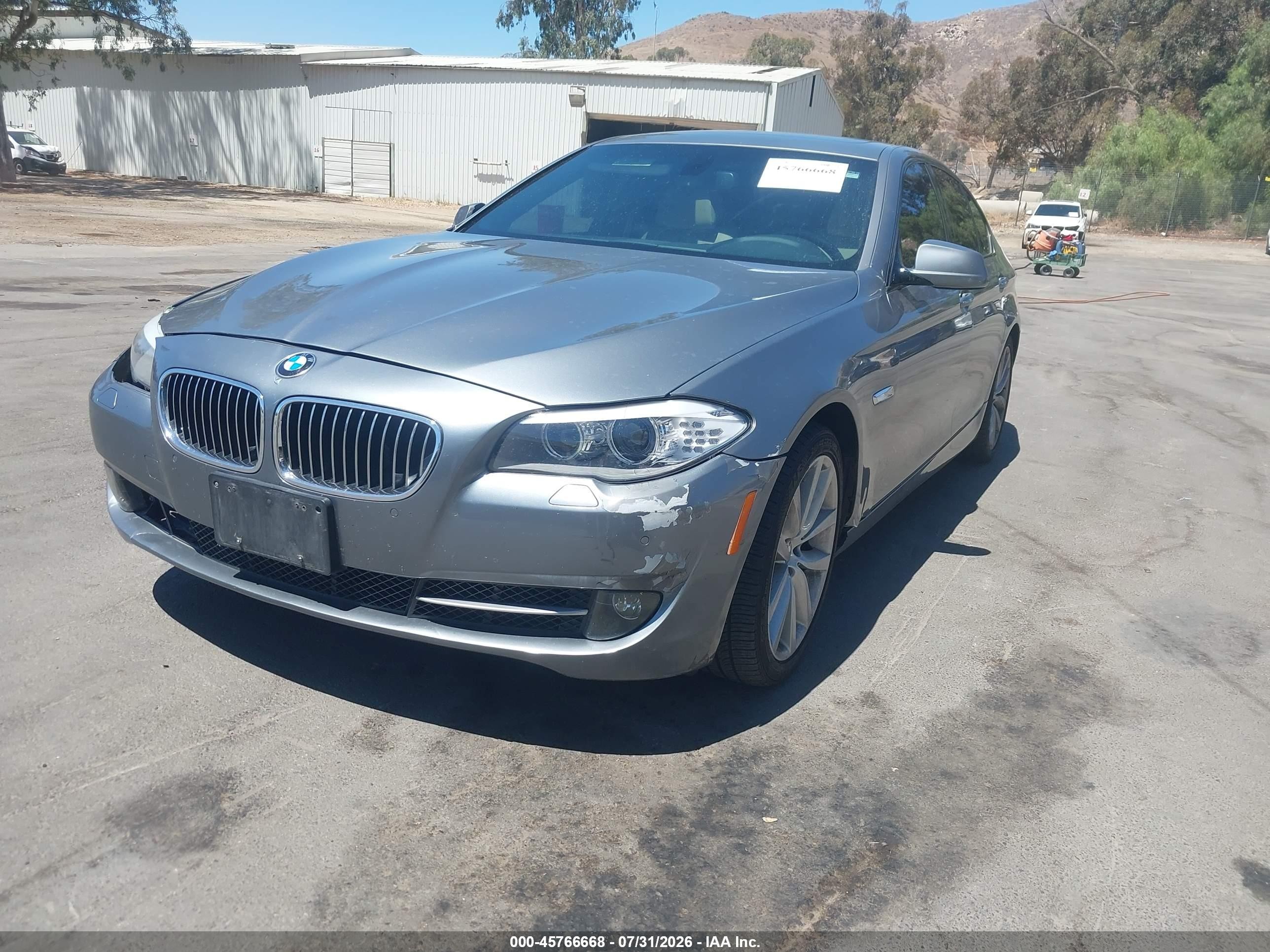 2012 Bmw 535i   Silver vin: WBAFR7C52CC811122