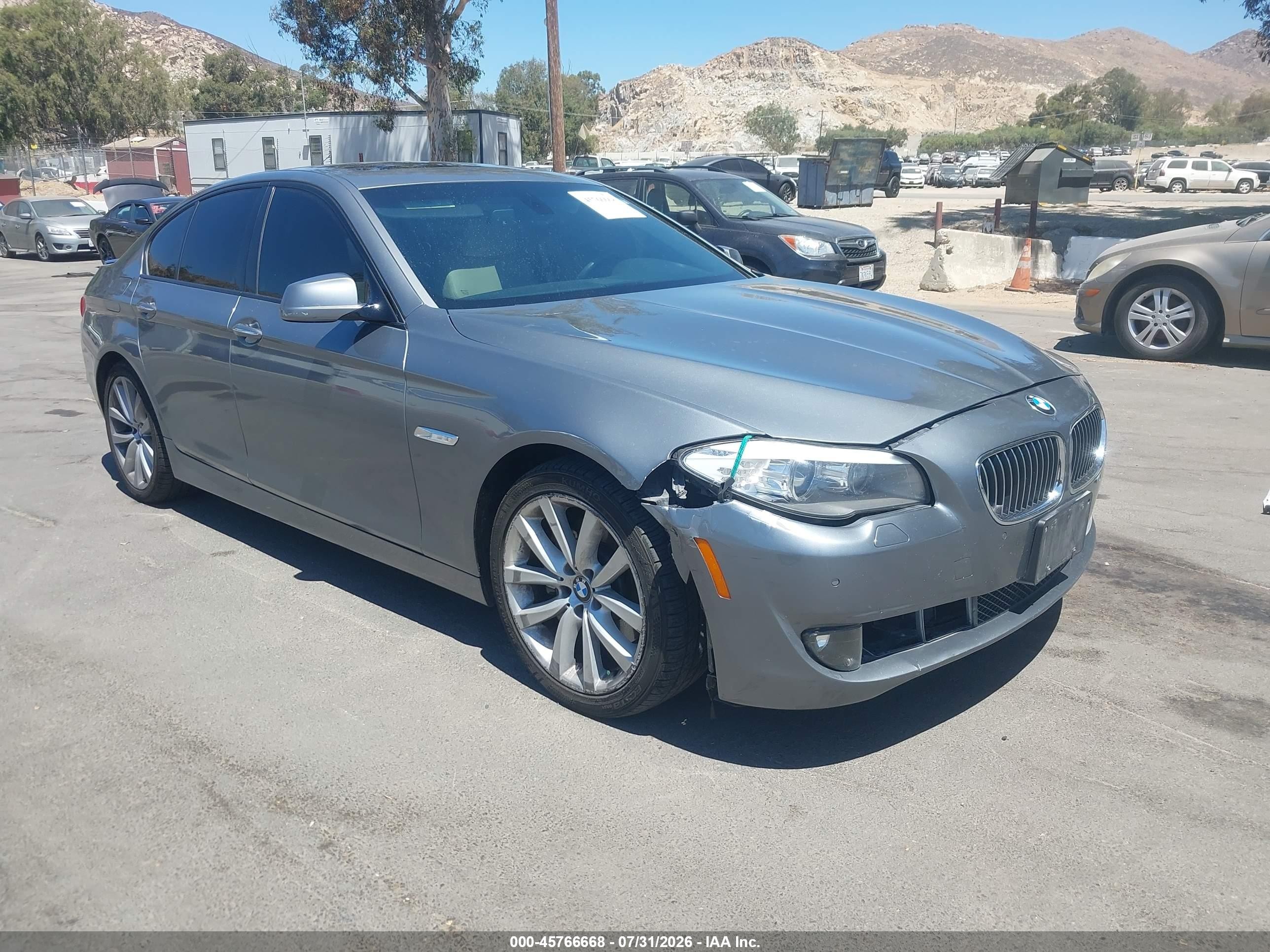 2012 Bmw 535i   Silver vin: WBAFR7C52CC811122
