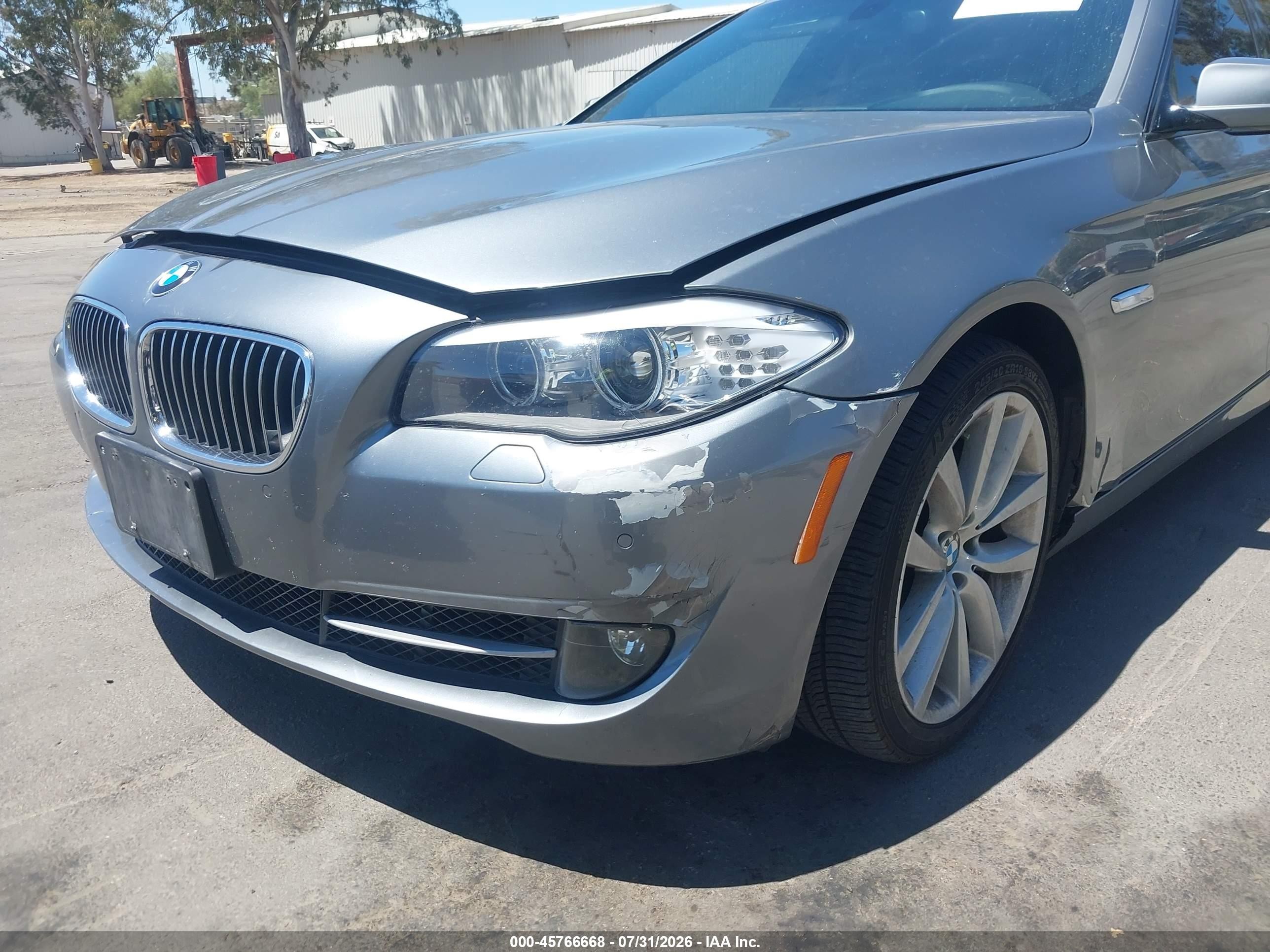 2012 Bmw 535i   Silver vin: WBAFR7C52CC811122