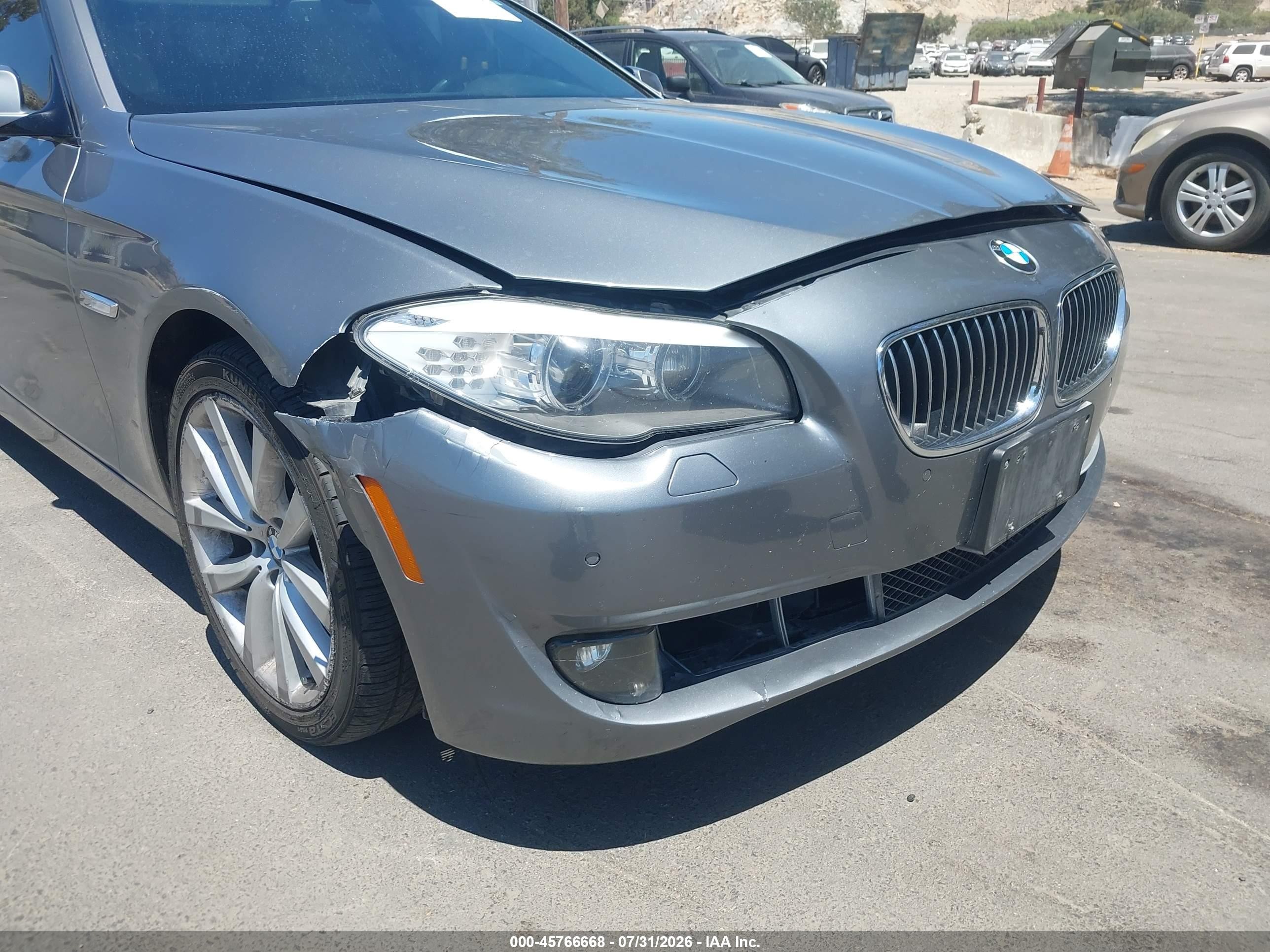 2012 Bmw 535i   Silver vin: WBAFR7C52CC811122