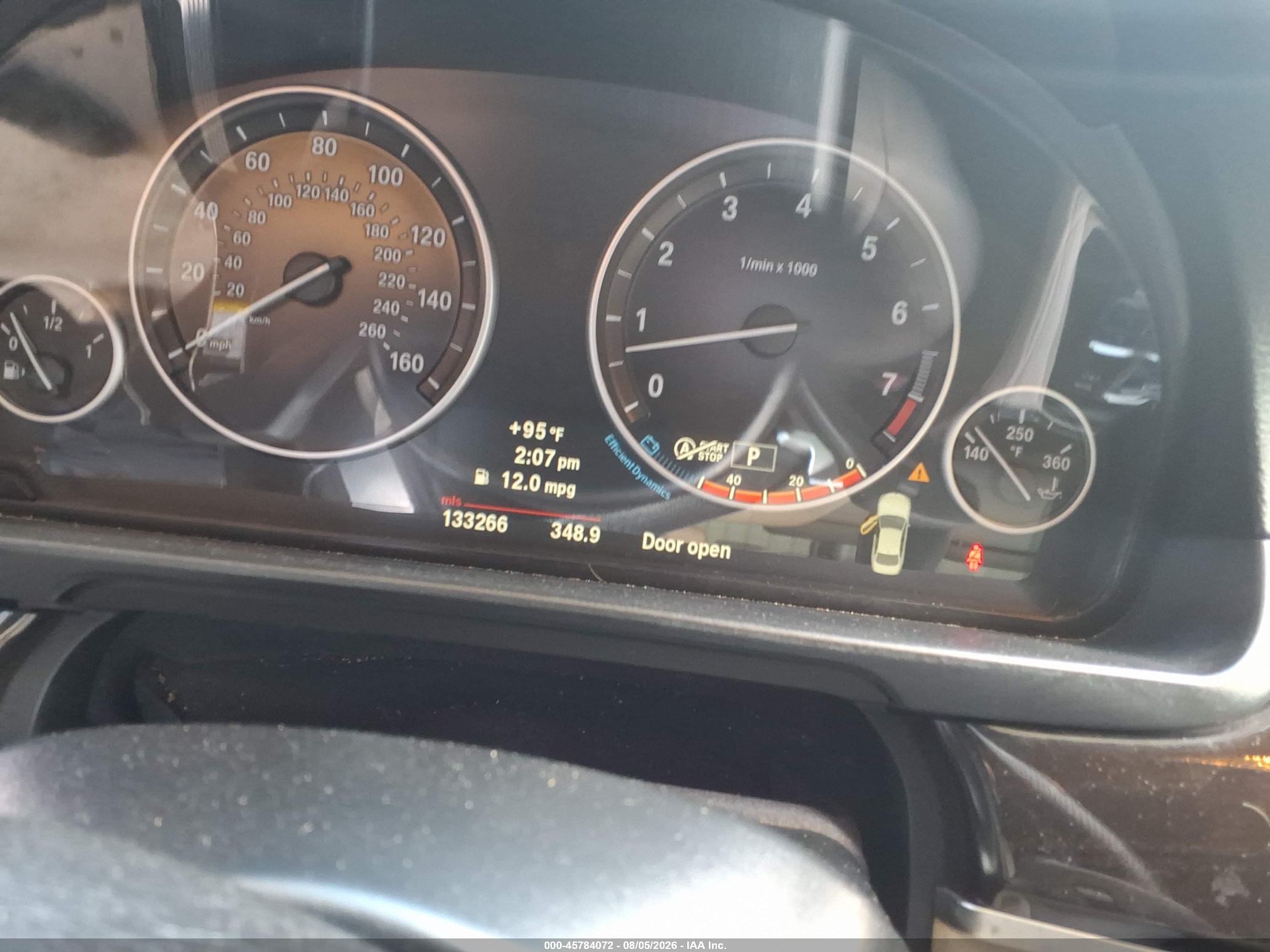 2013 Bmw 535i   Черный vin: WBAFR7C52DC826169