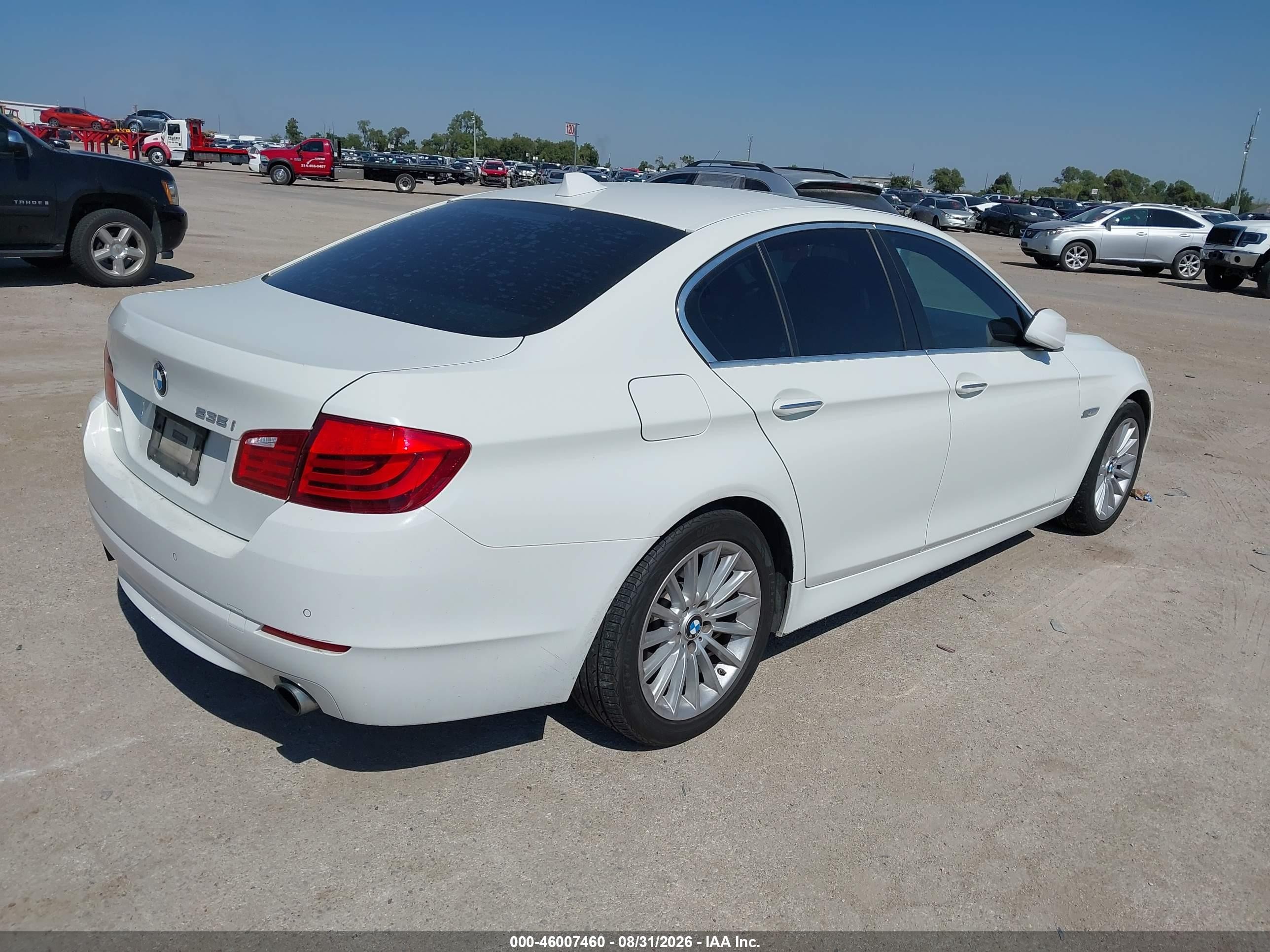 2011 Bmw 535i   White vin: WBAFR7C53BC806896