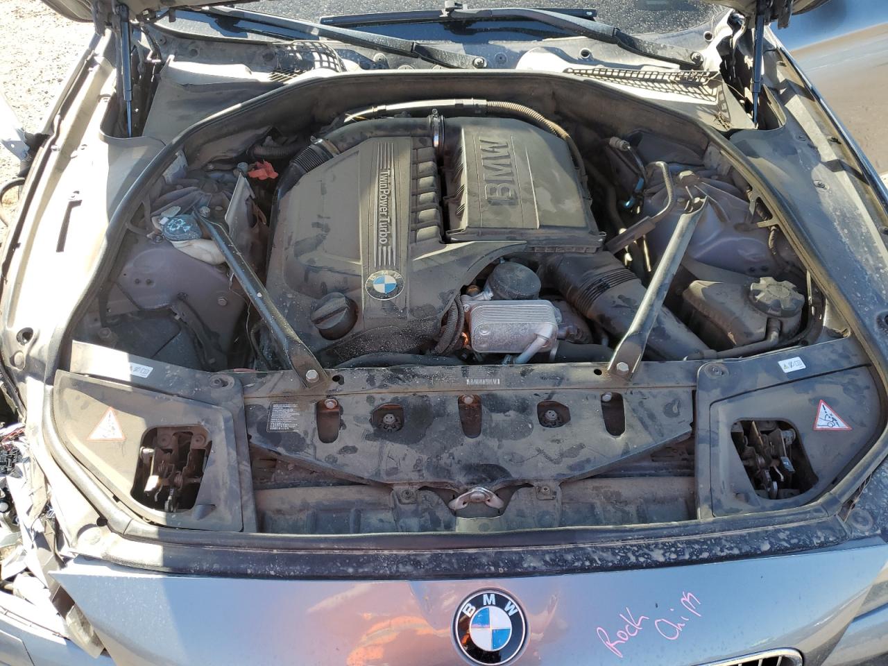 2012 Bmw 535 I Gray vin: WBAFR7C53CC810383
