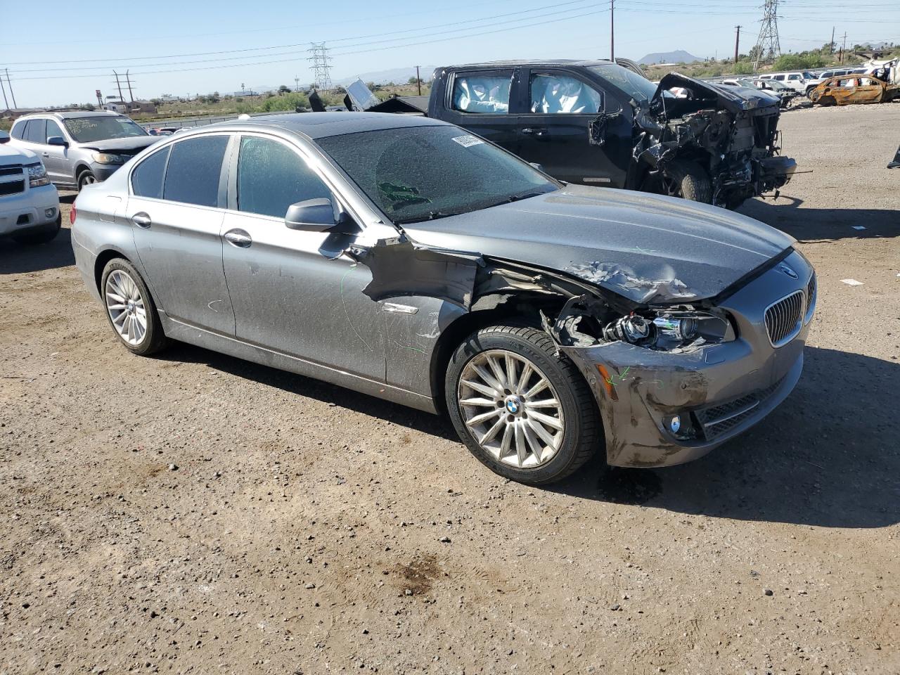 2012 Bmw 535 I Gray vin: WBAFR7C53CC810383