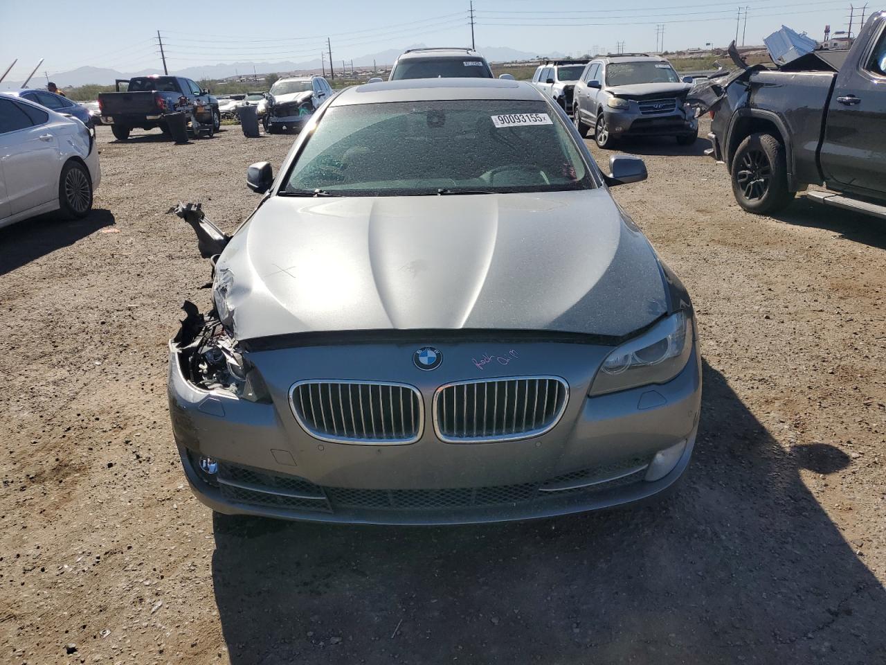 2012 Bmw 535 I Gray vin: WBAFR7C53CC810383