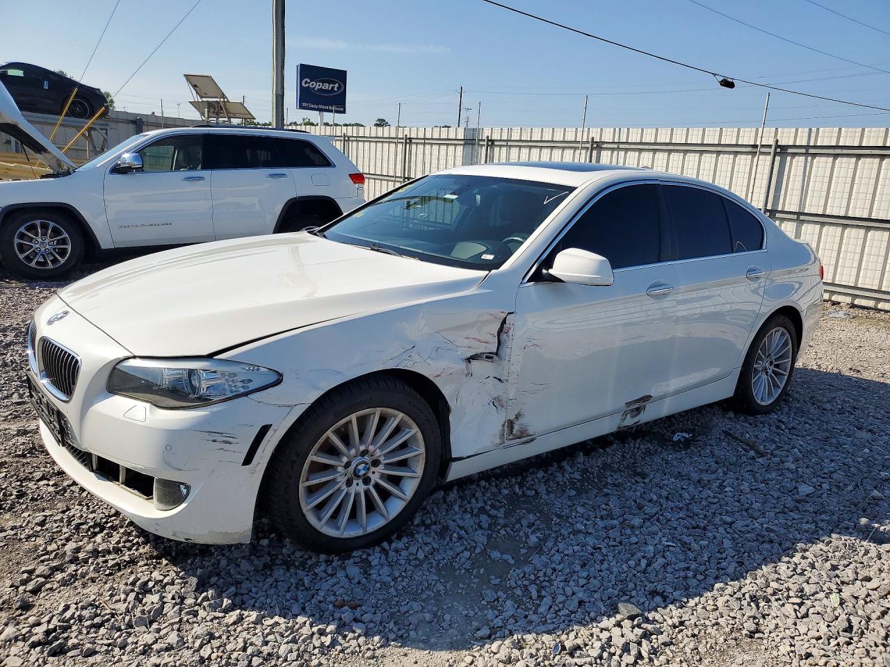 2013 Bmw 535 I White vin: WBAFR7C53DC819702