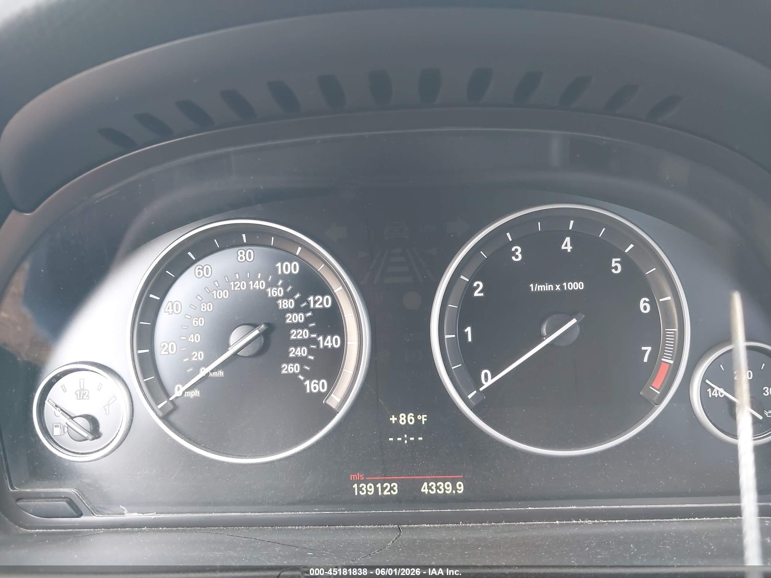 2013 Bmw 535i   Silver vin: WBAFR7C53DC820882