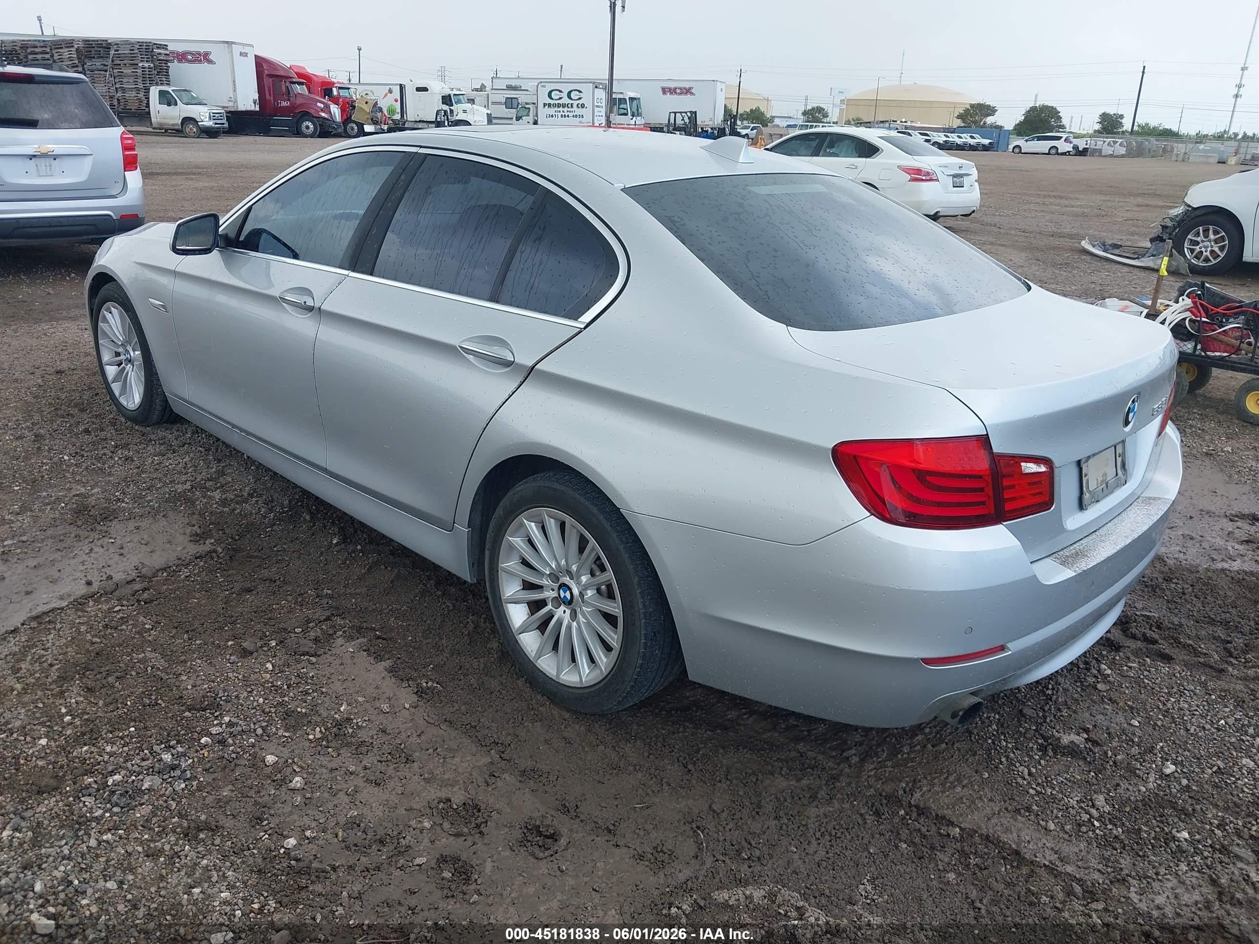 2013 Bmw 535i   Silver vin: WBAFR7C53DC820882