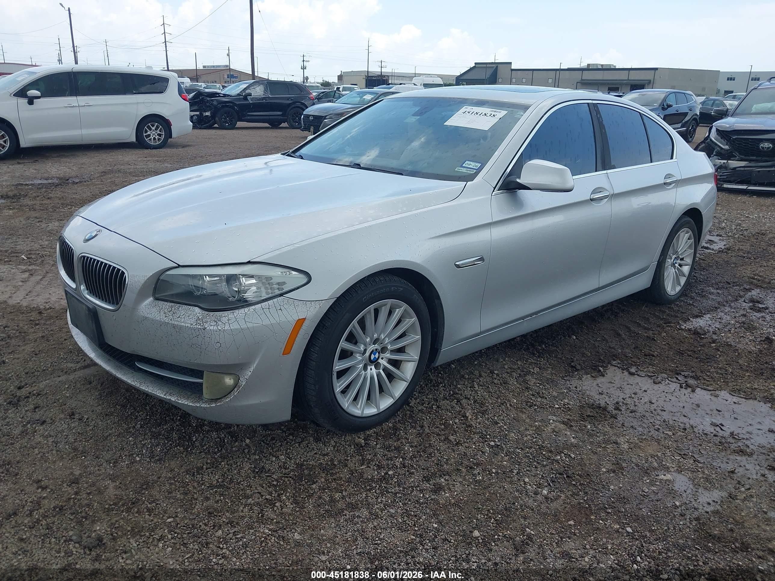 2013 Bmw 535i   Silver vin: WBAFR7C53DC820882
