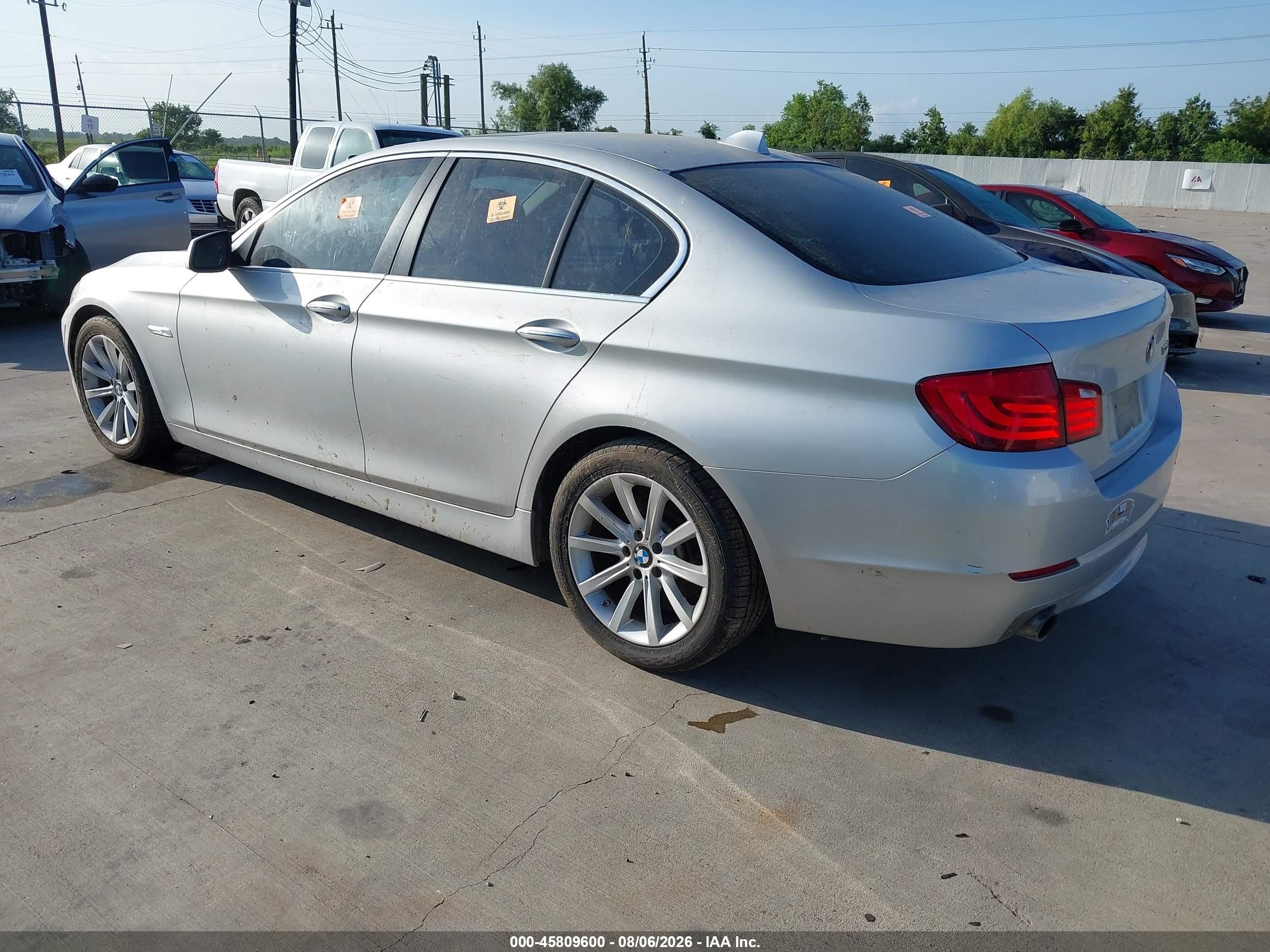 2011 Bmw 535i   Silver vin: WBAFR7C54BC800590