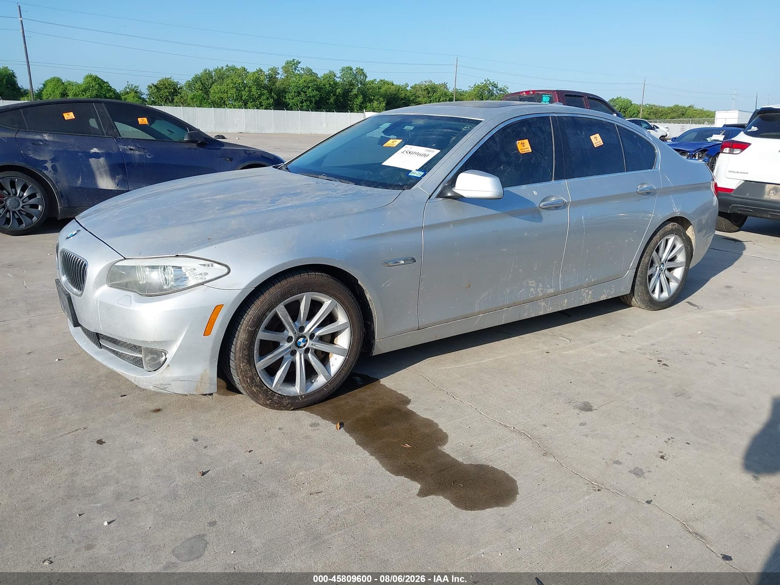 2011 Bmw 535i   Silver vin: WBAFR7C54BC800590