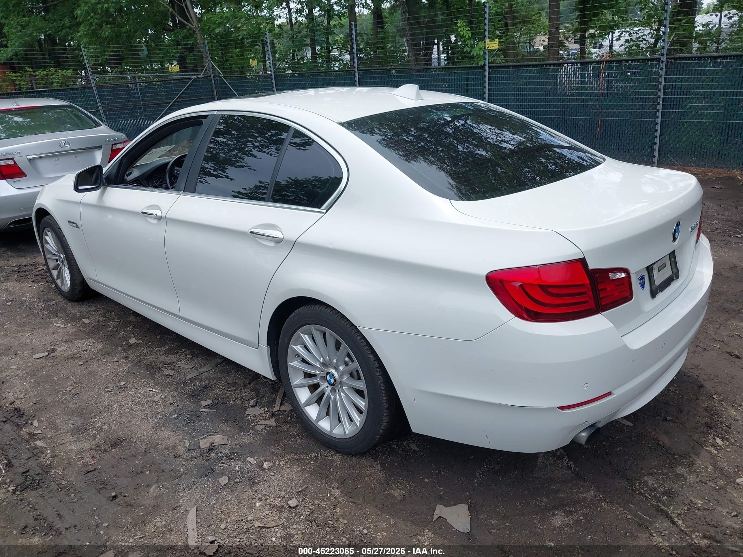 2011 Bmw 535i White vin: WBAFR7C54BC807359