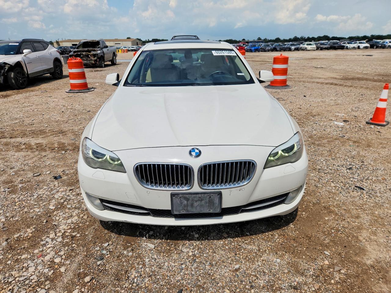 2012 Bmw 535 I White vin: WBAFR7C54CC809663