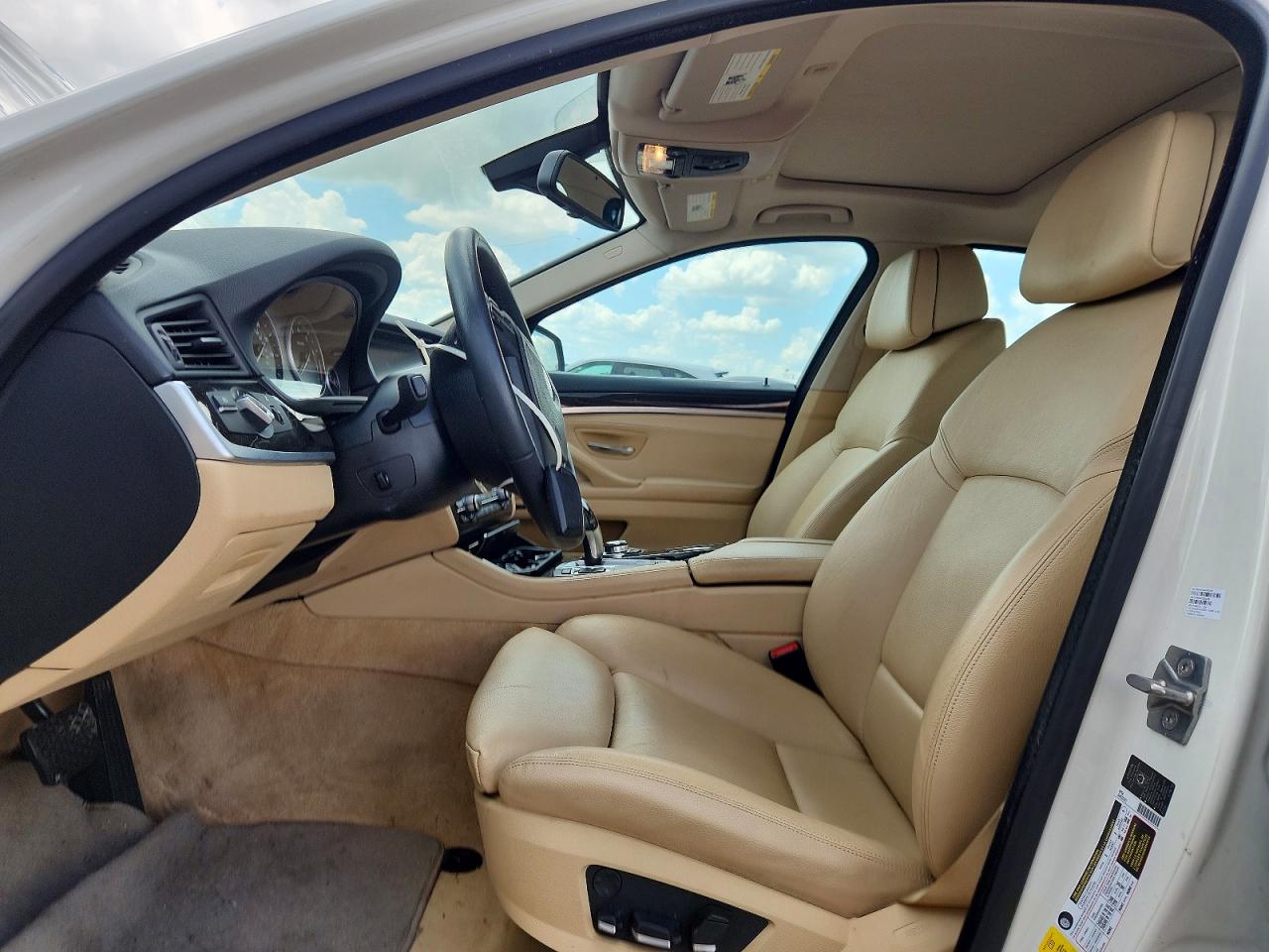 2012 Bmw 535 I White vin: WBAFR7C54CC809663