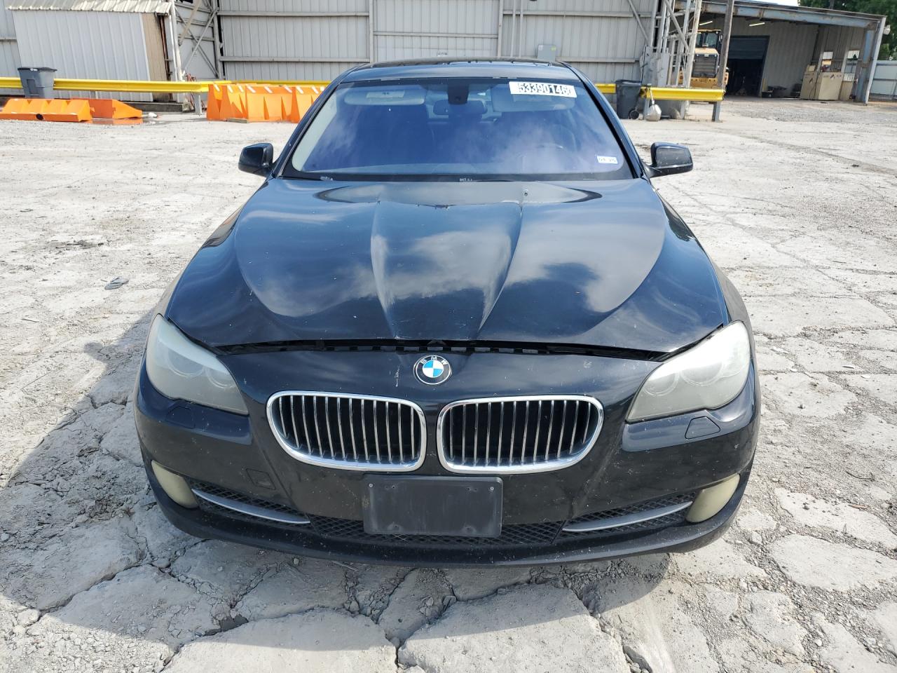2013 Bmw 535 I Black vin: WBAFR7C54DC819742 Damage: Left Head Lamp, Faded, Repair Required
