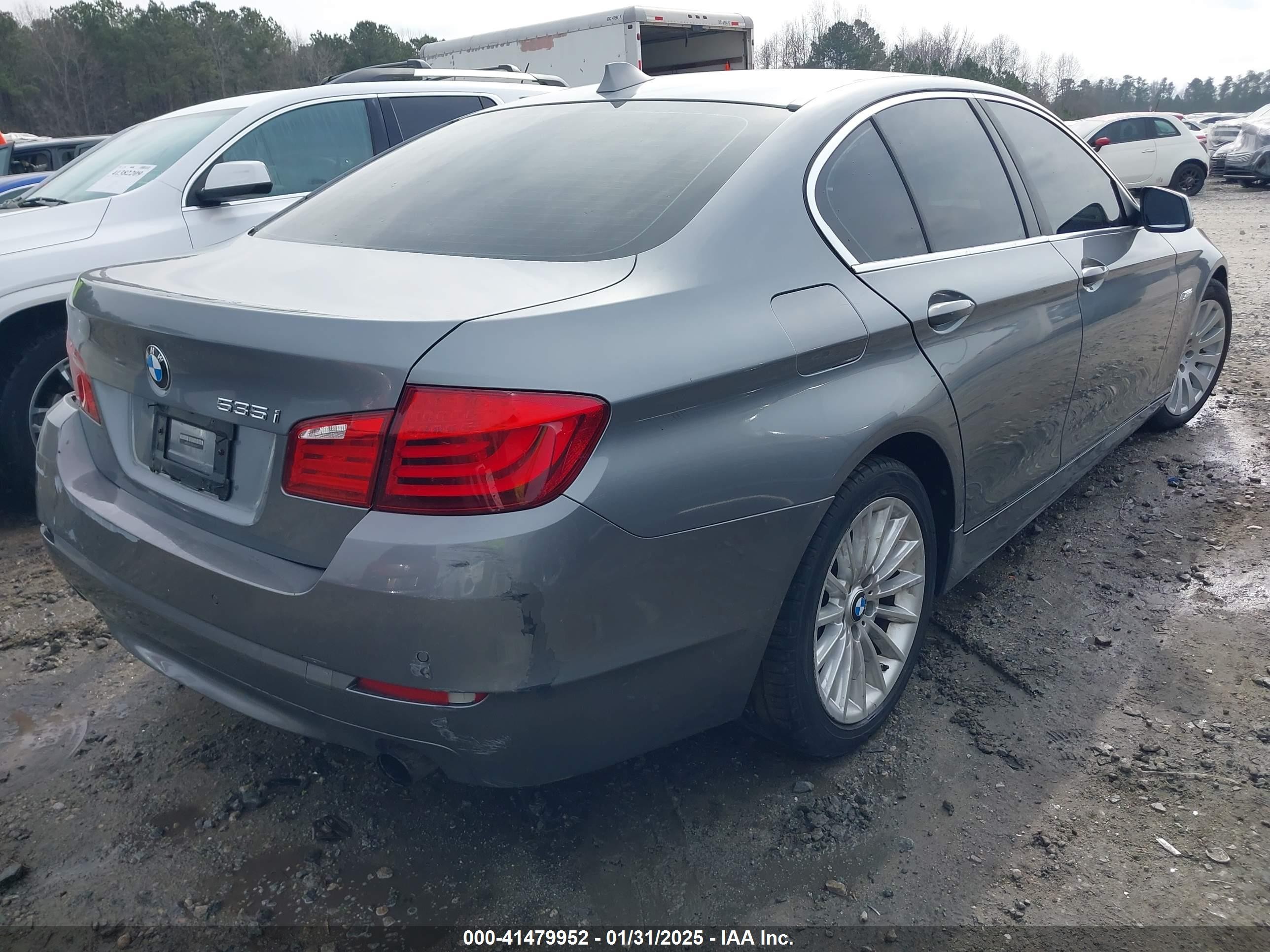 2011 Bmw 535i   Silver vin: WBAFR7C55BC603251