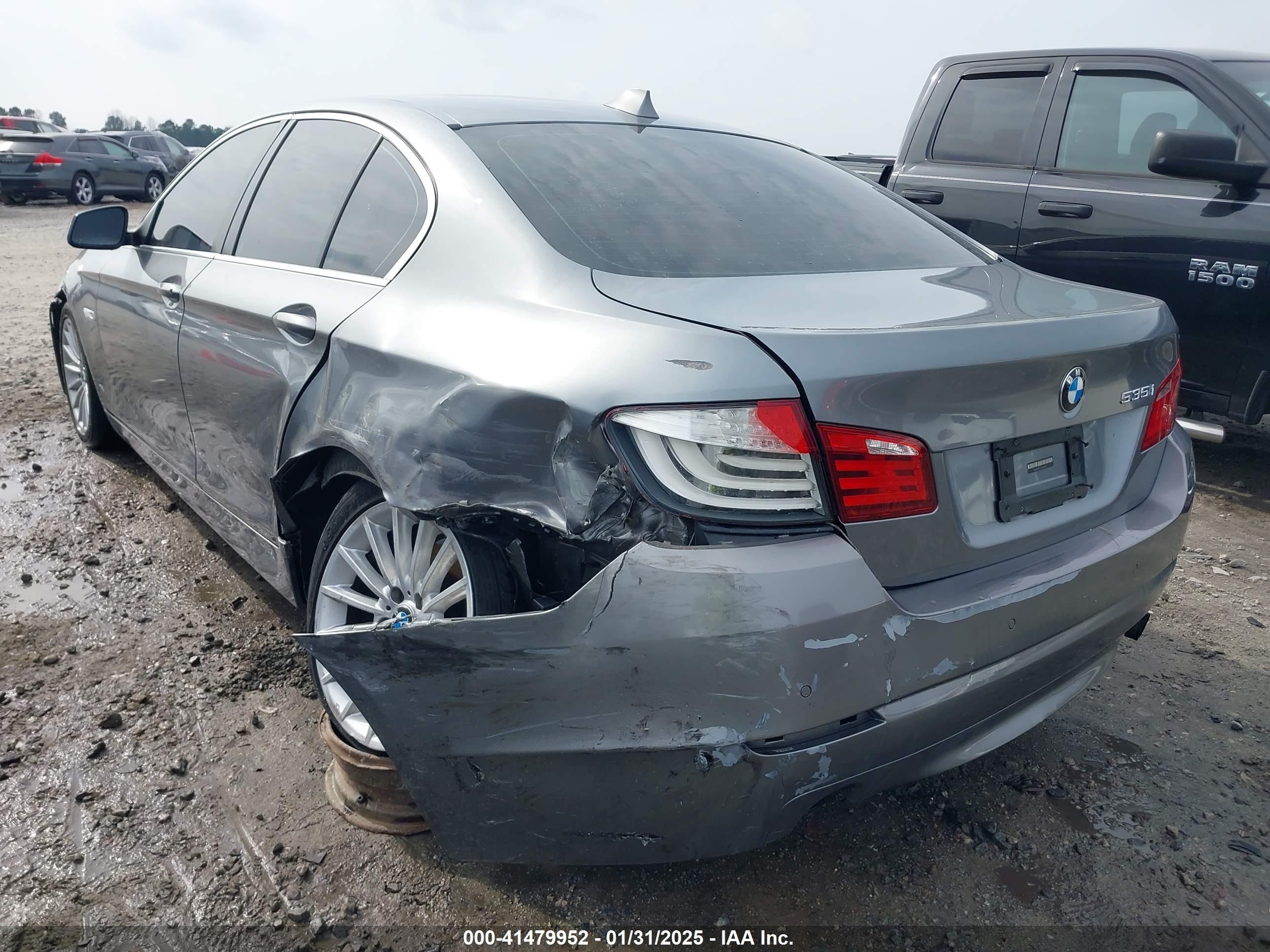 2011 Bmw 535i   Silver vin: WBAFR7C55BC603251