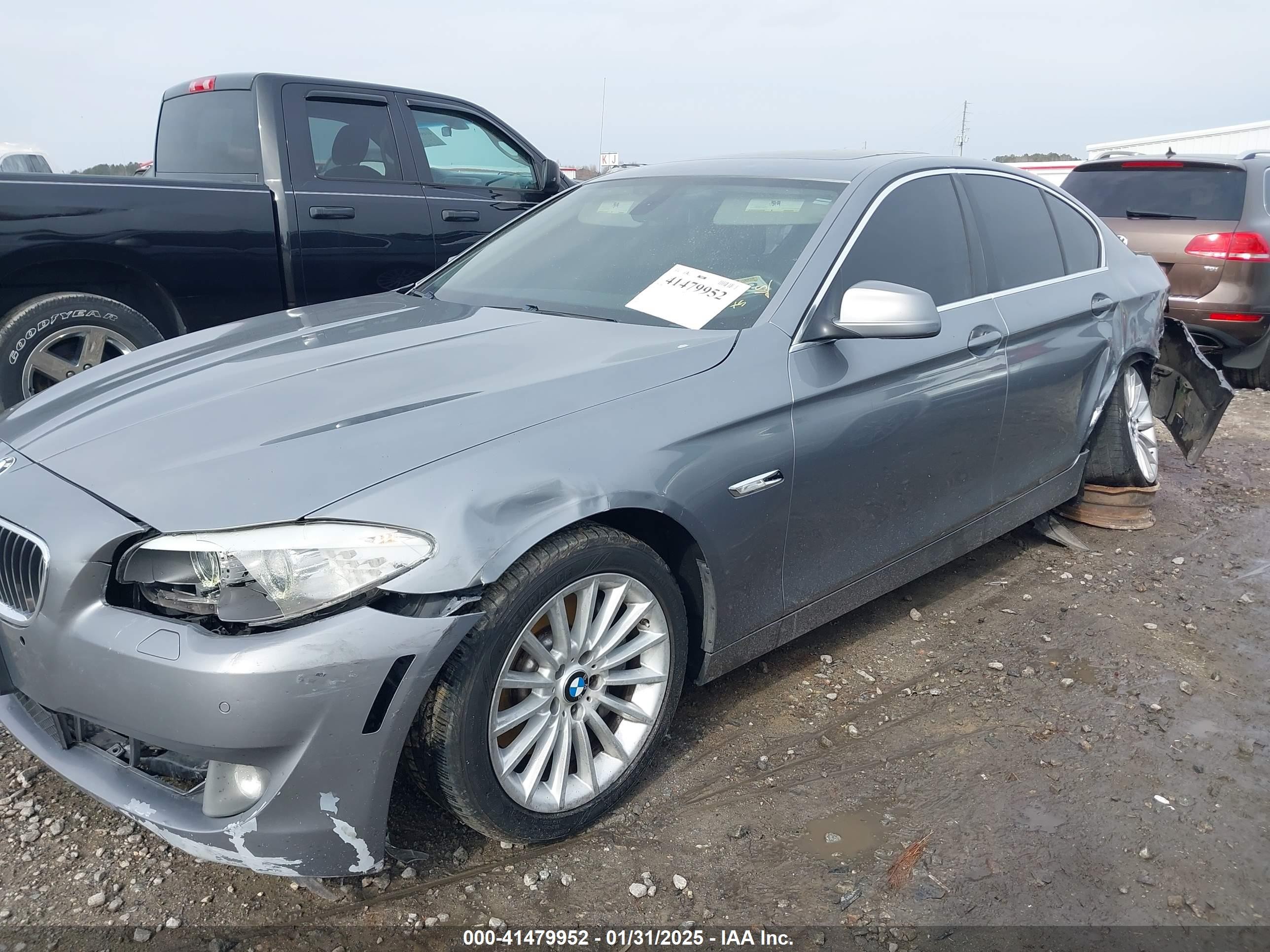 2011 Bmw 535i   Silver vin: WBAFR7C55BC603251