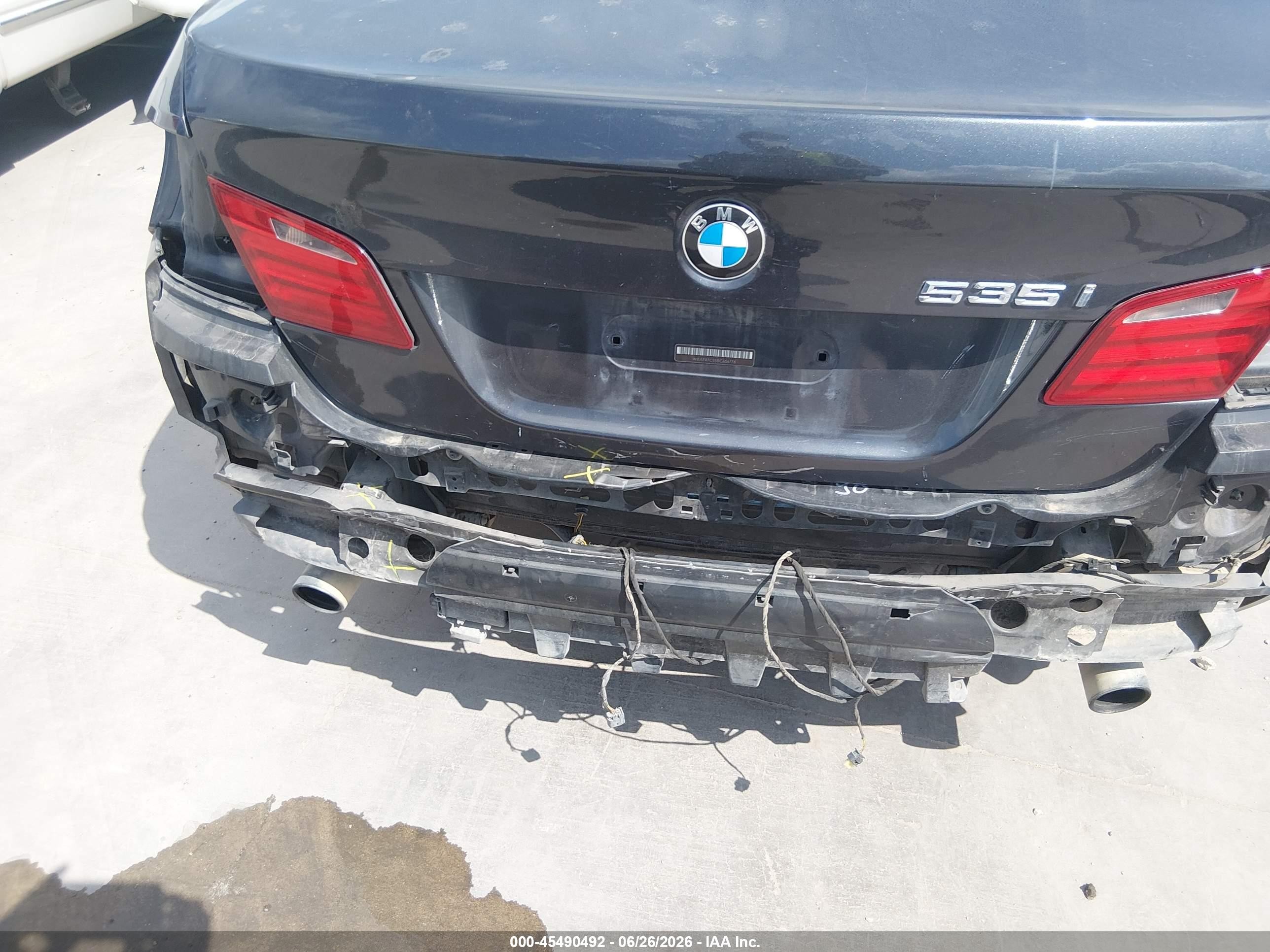 2011 Bmw 535i   Gray vin: WBAFR7C55BC606778