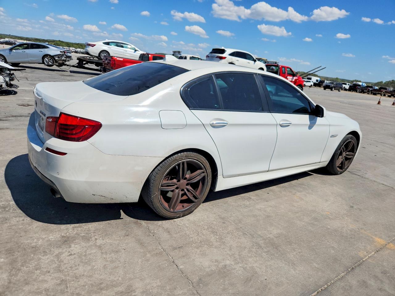 2012 Bmw 535 I White vin: WBAFR7C55CC810854