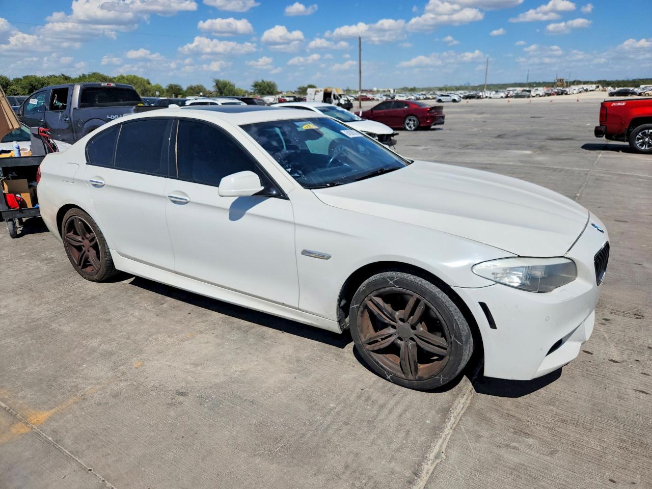2012 Bmw 535 I White vin: WBAFR7C55CC810854