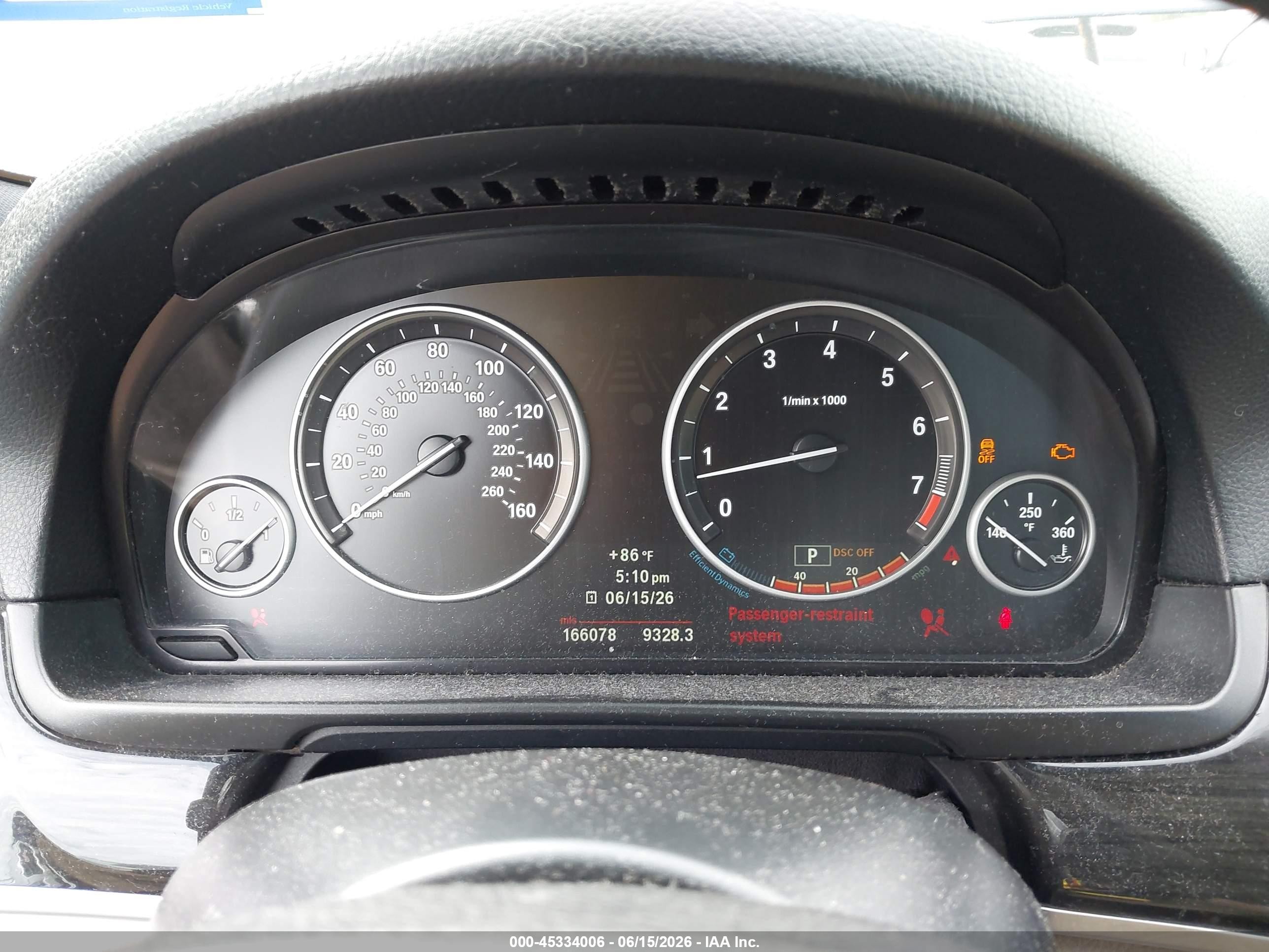 2012 Bmw 535i   Серый vin: WBAFR7C55CC813849