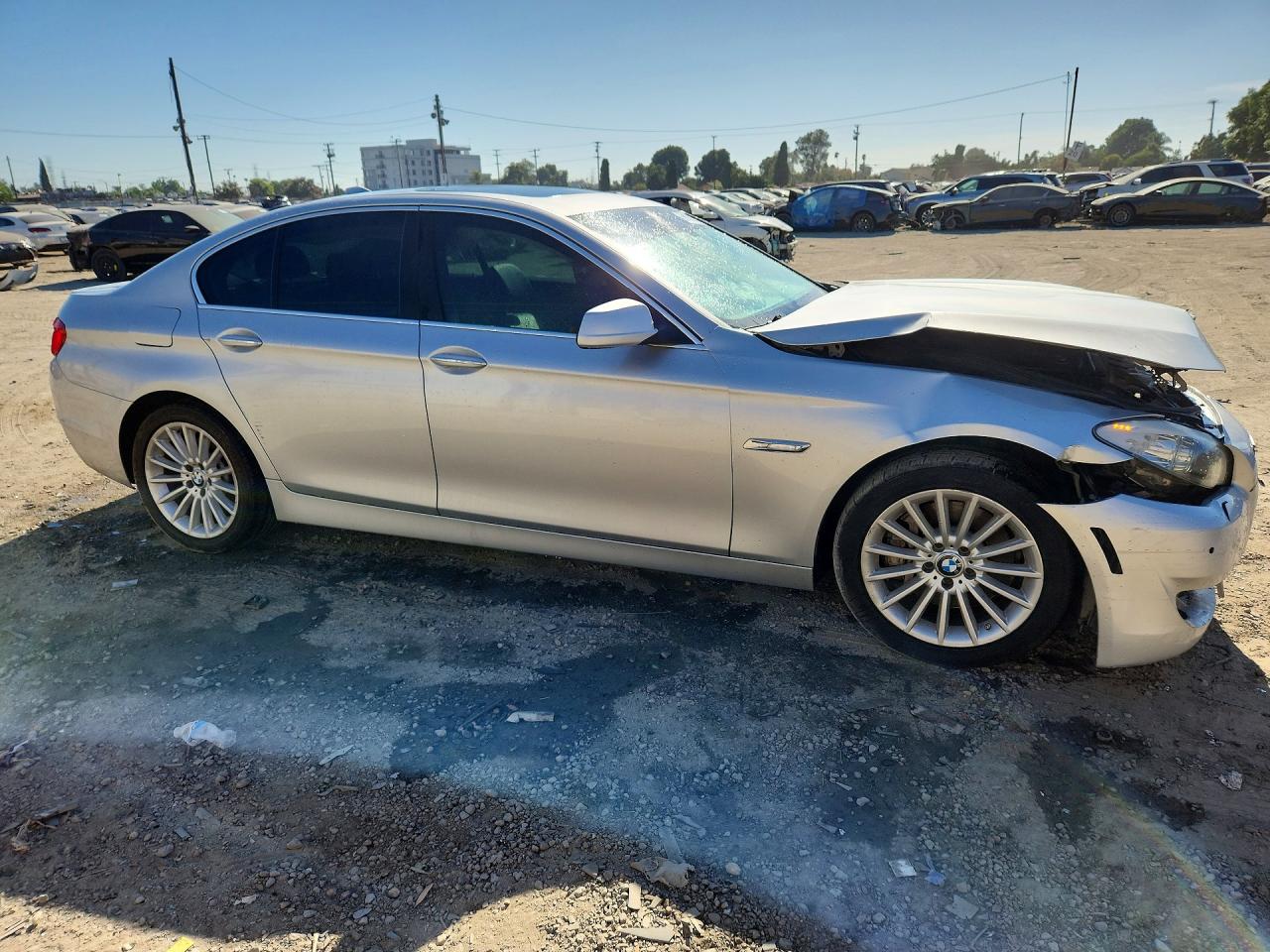 2012 Bmw 535 I Silver vin: WBAFR7C55CC816248