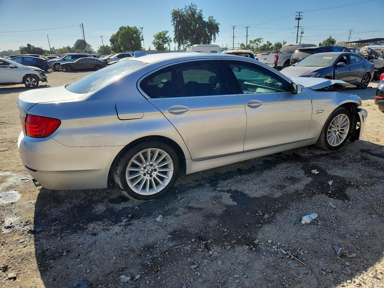 2012 Bmw 535 I Silver vin: WBAFR7C55CC816248