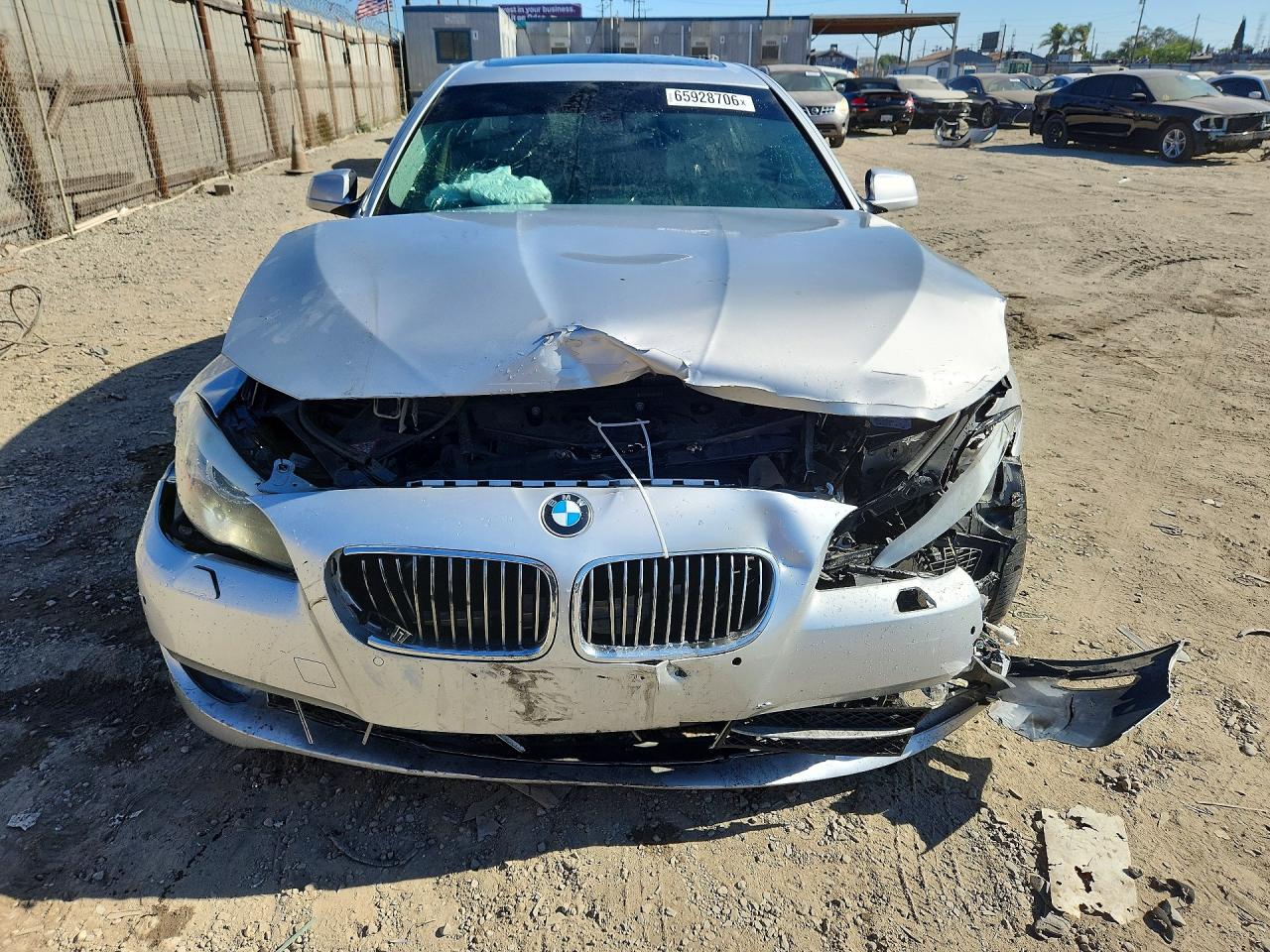 2012 Bmw 535 I Silver vin: WBAFR7C55CC816248