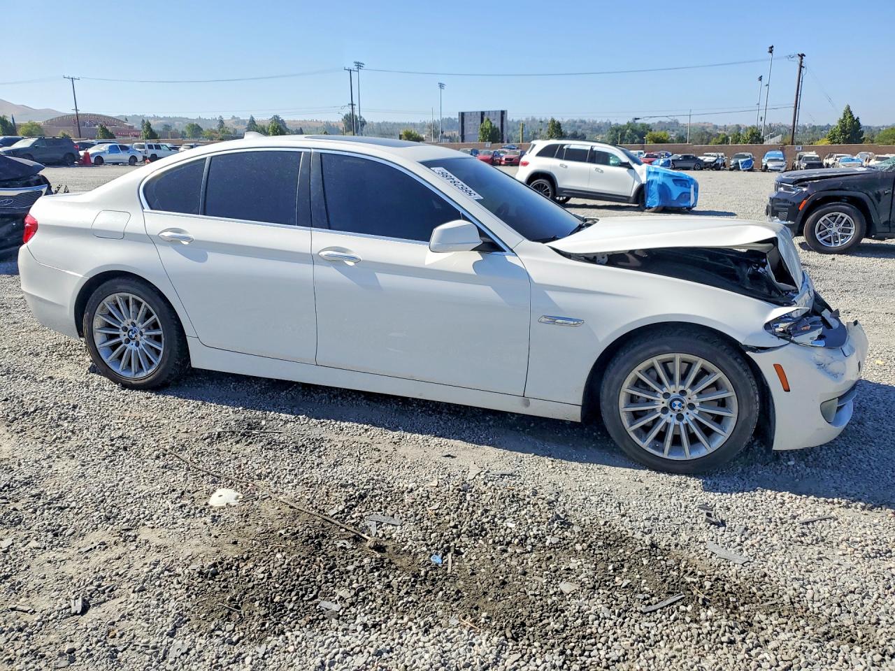 2013 Bmw 535 I White vin: WBAFR7C55DC824030
