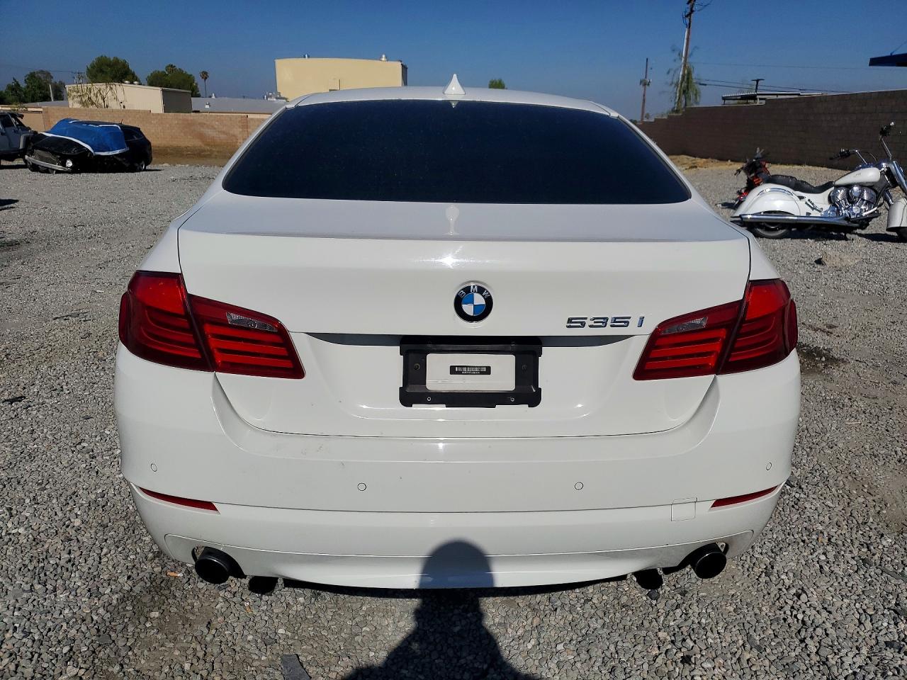 2013 Bmw 535 I White vin: WBAFR7C55DC824030