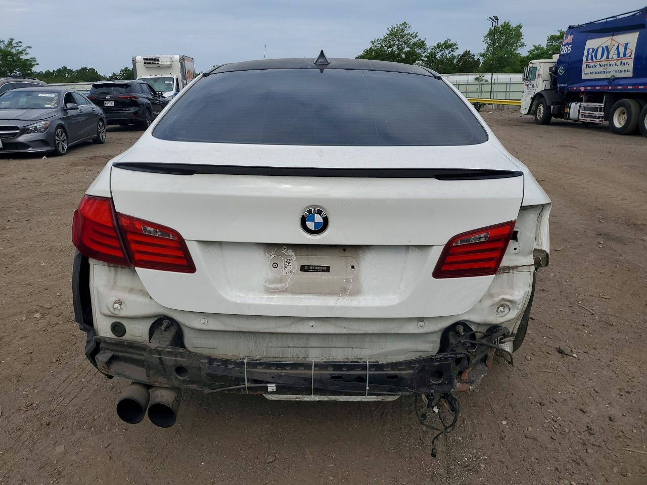 2013 Bmw 535 I White vin: WBAFR7C55DC827560