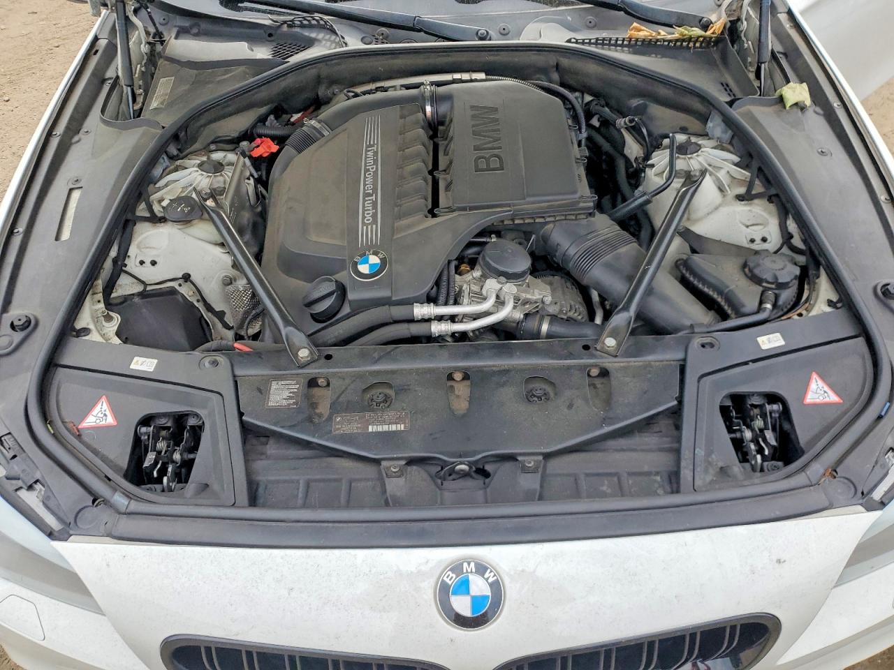 2013 Bmw 535 I White vin: WBAFR7C55DC827560