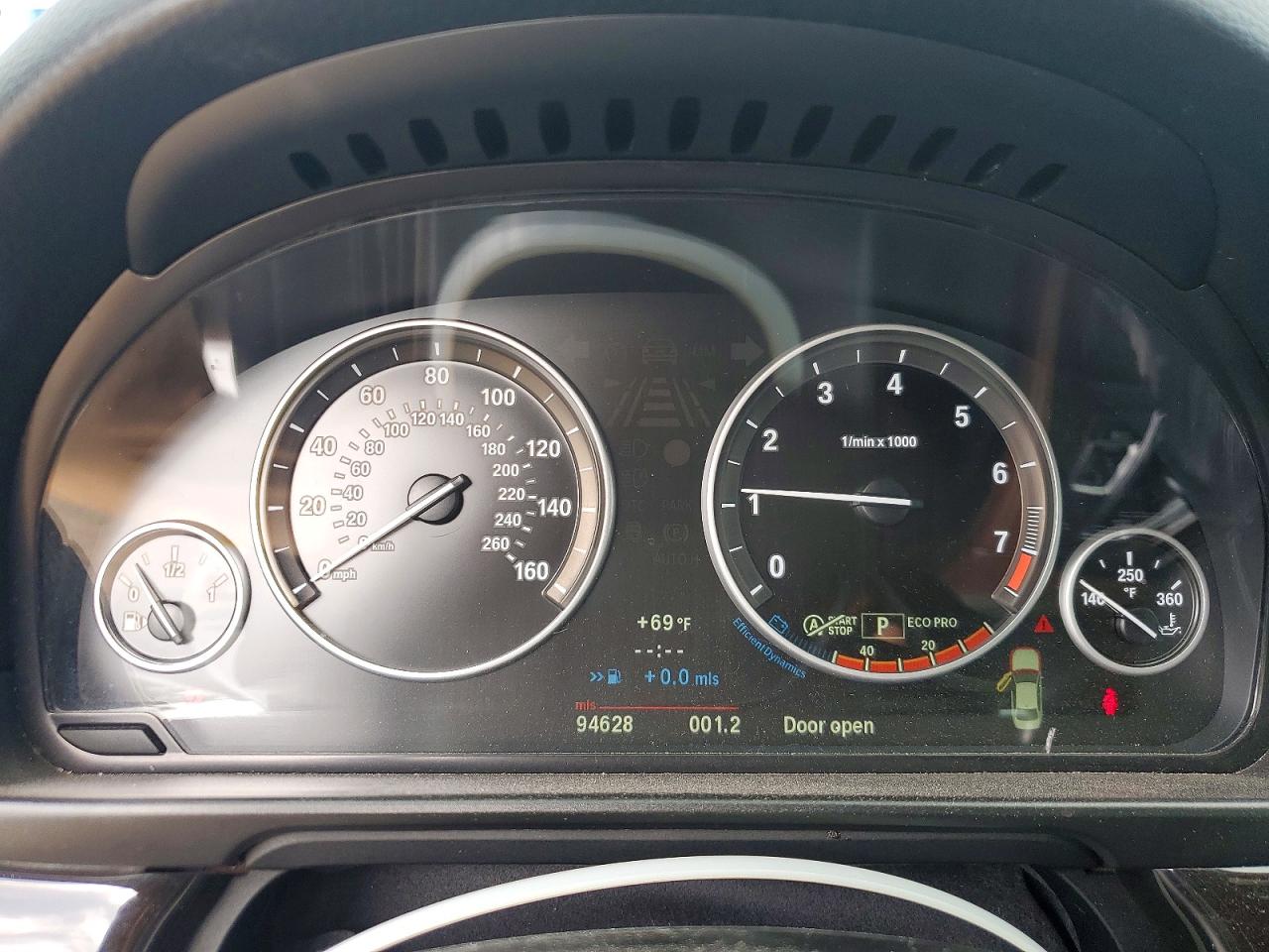 2013 Bmw 535 I White vin: WBAFR7C55DC827560