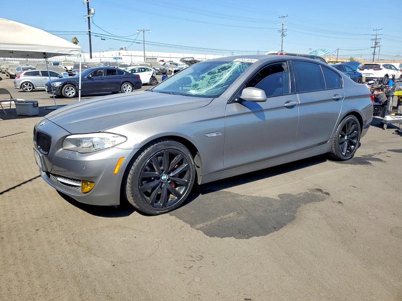 2011 Bmw 535 I Silver vin: WBAFR7C56BC602481