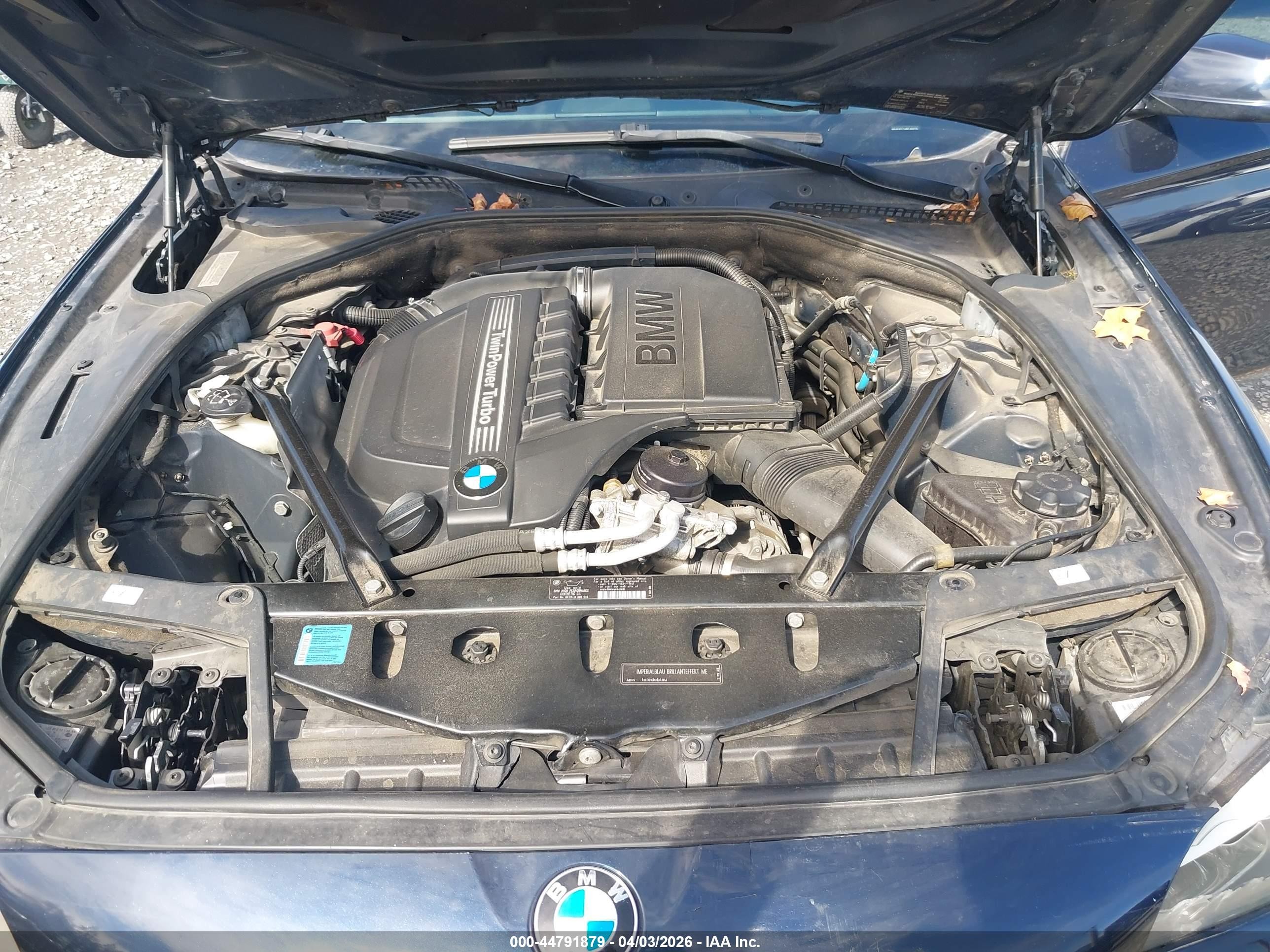 2011 Bmw 535i   Blue vin: WBAFR7C56BC602755