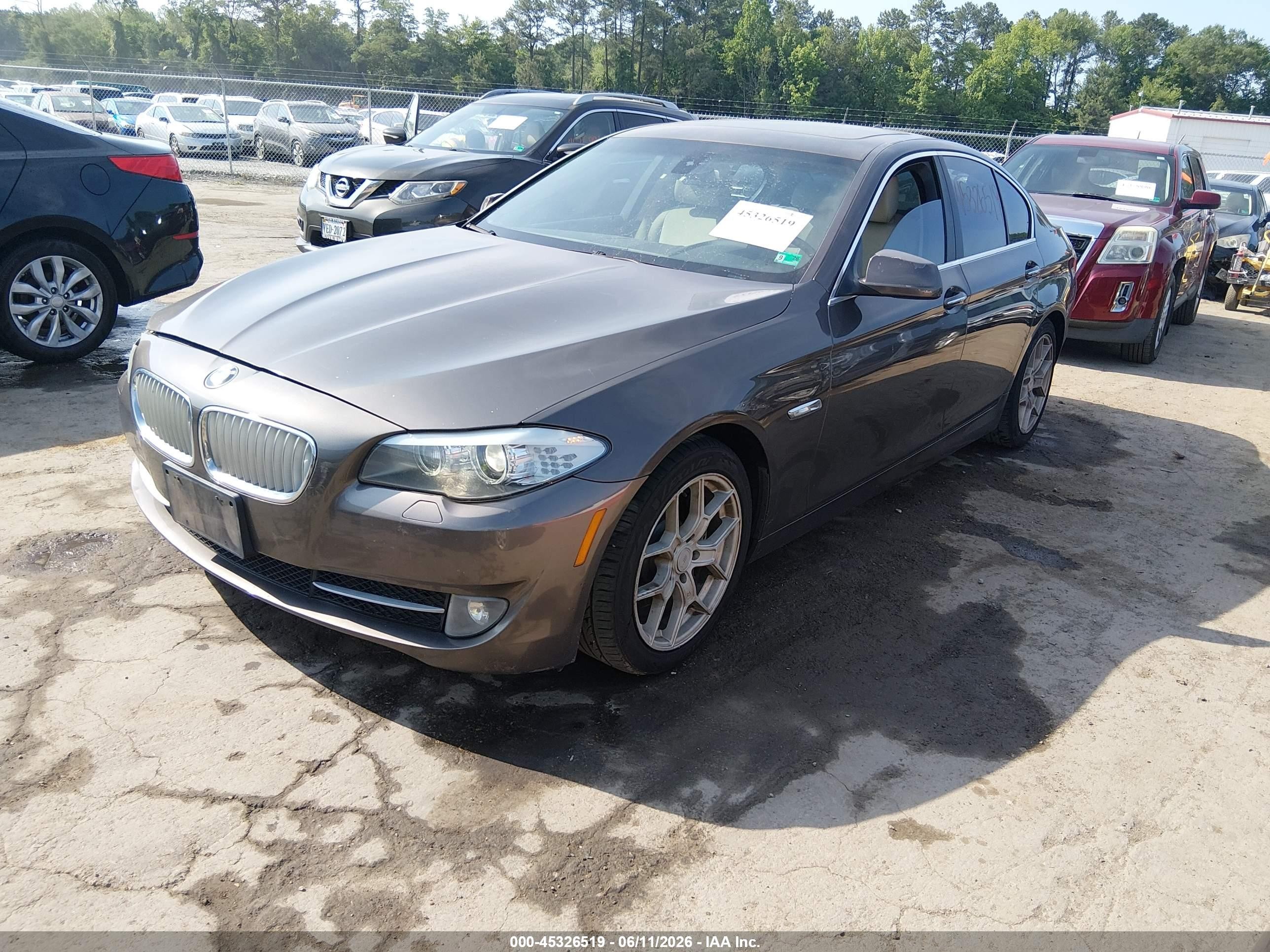 2011 Bmw 535i   Gray vin: WBAFR7C56BC607308