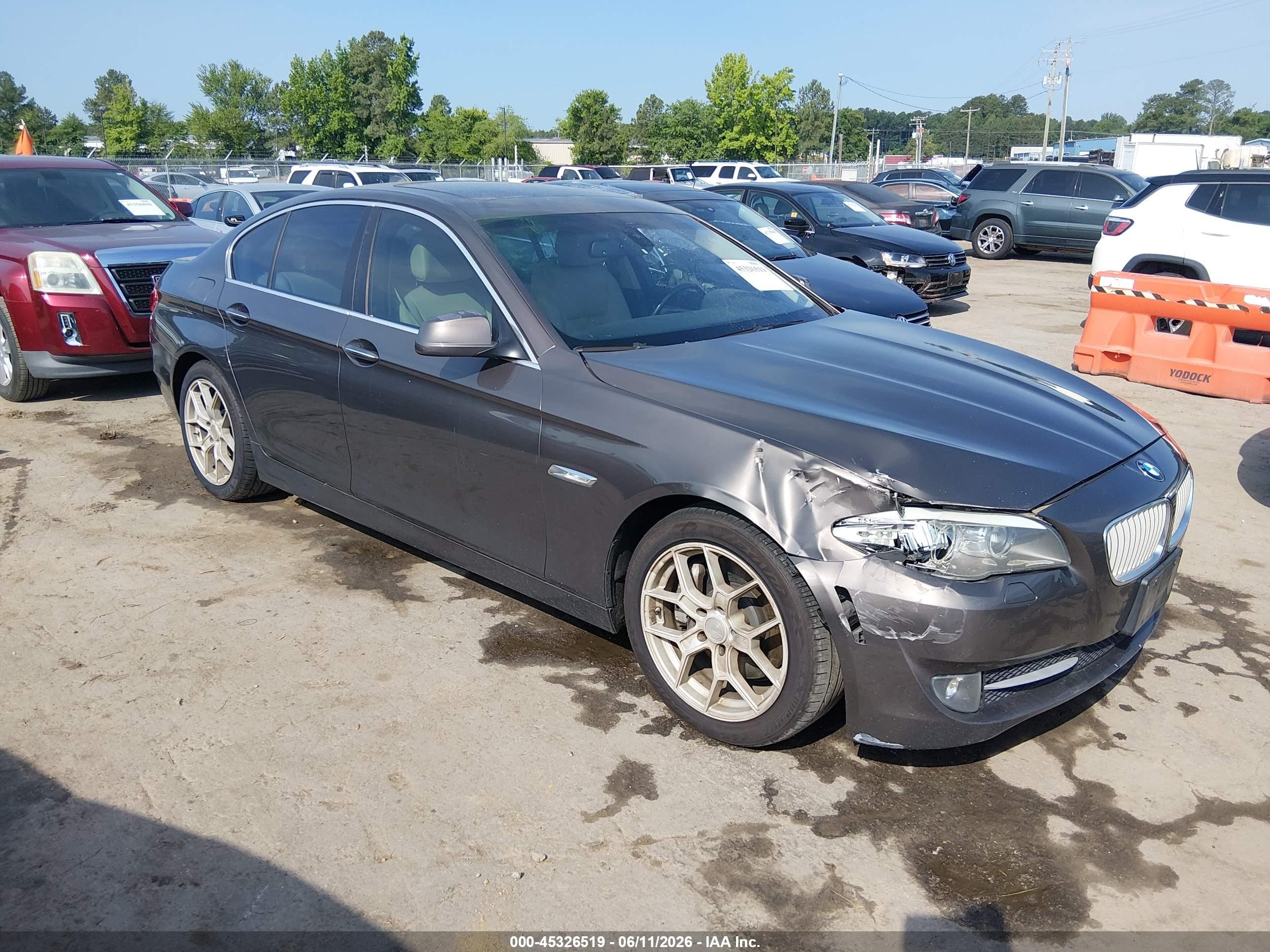 2011 Bmw 535i   Gray vin: WBAFR7C56BC607308