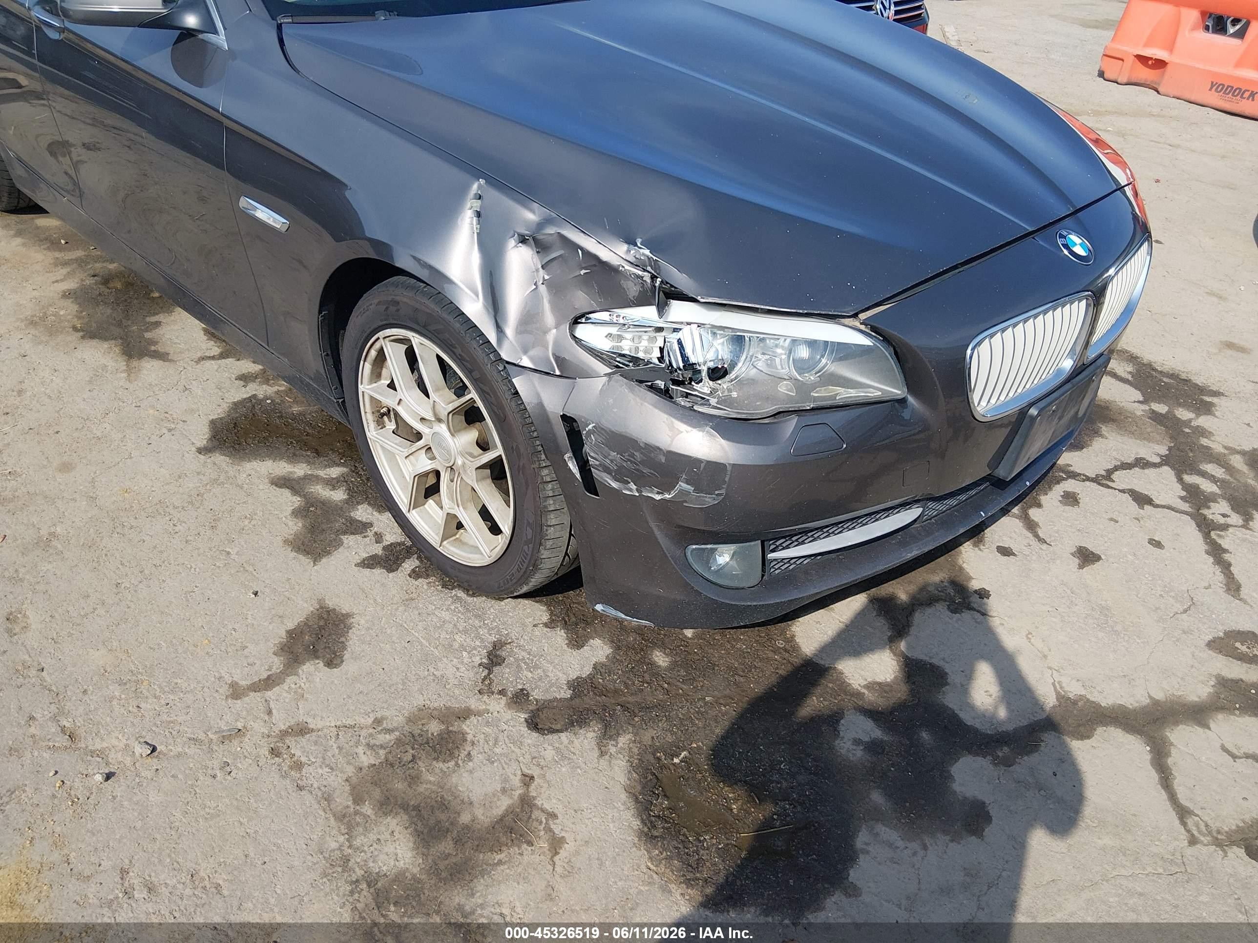 2011 Bmw 535i   Gray vin: WBAFR7C56BC607308